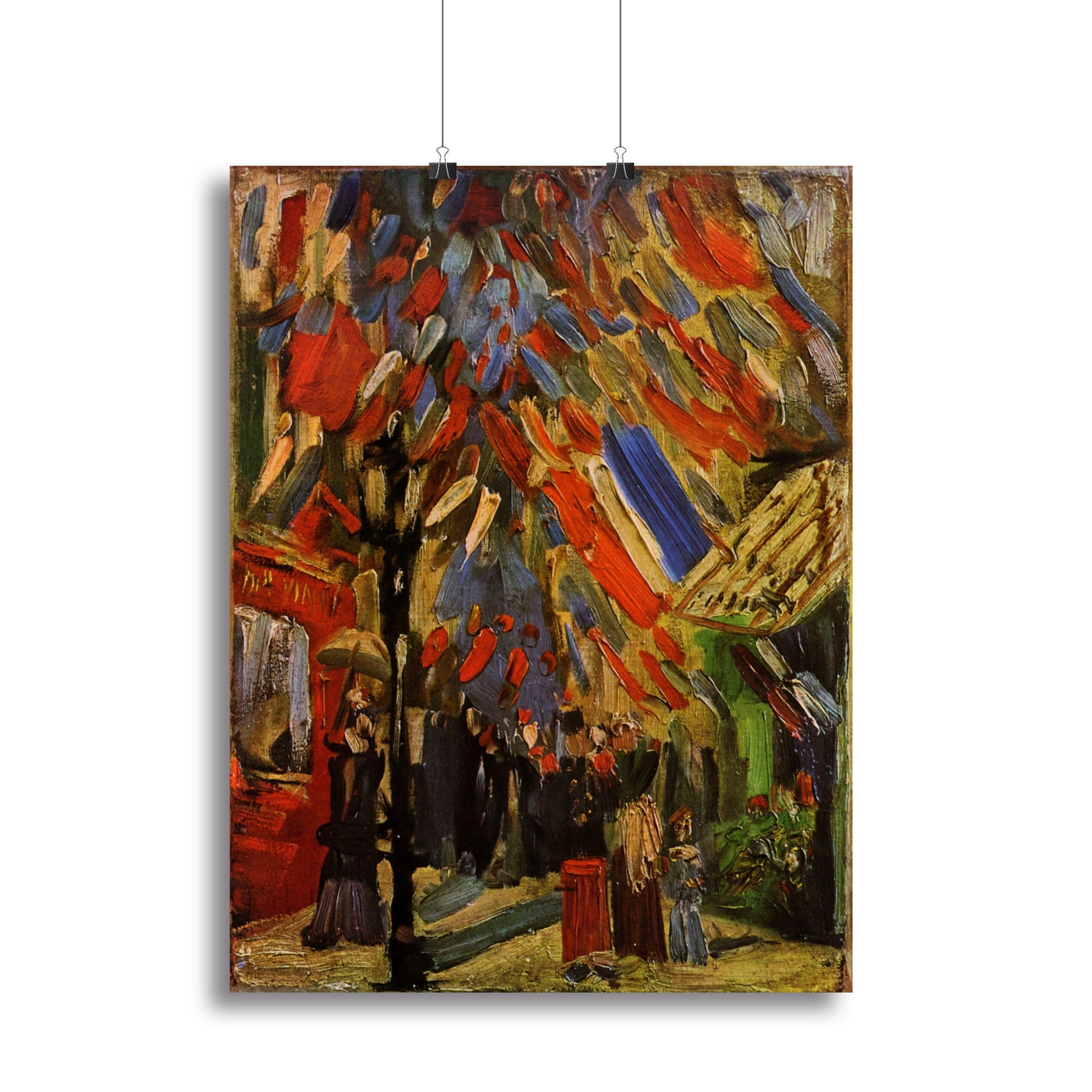 14 July in Paris by Van Gogh Poster - Unframed