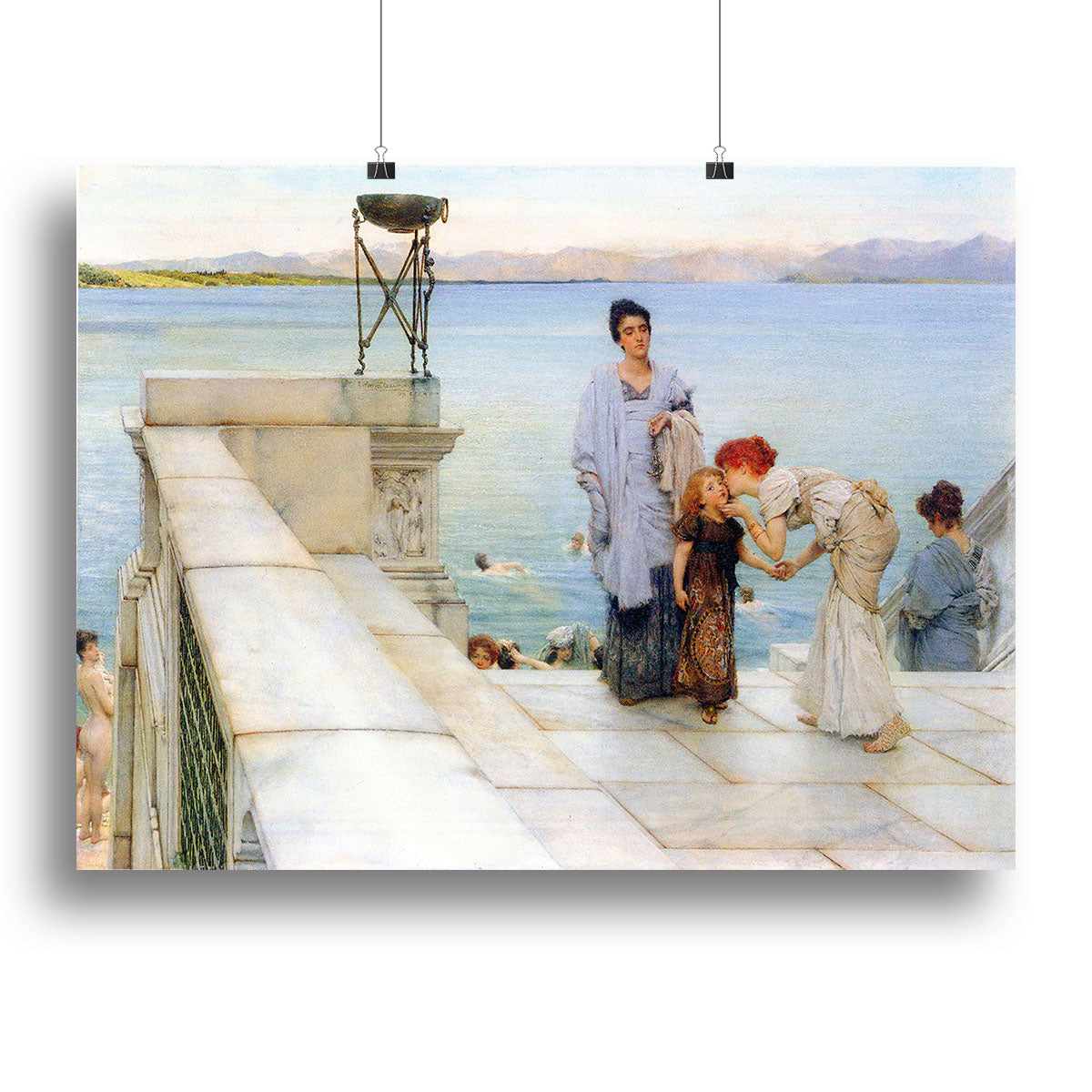 A kiss by Alma Tadema Poster - Unframed