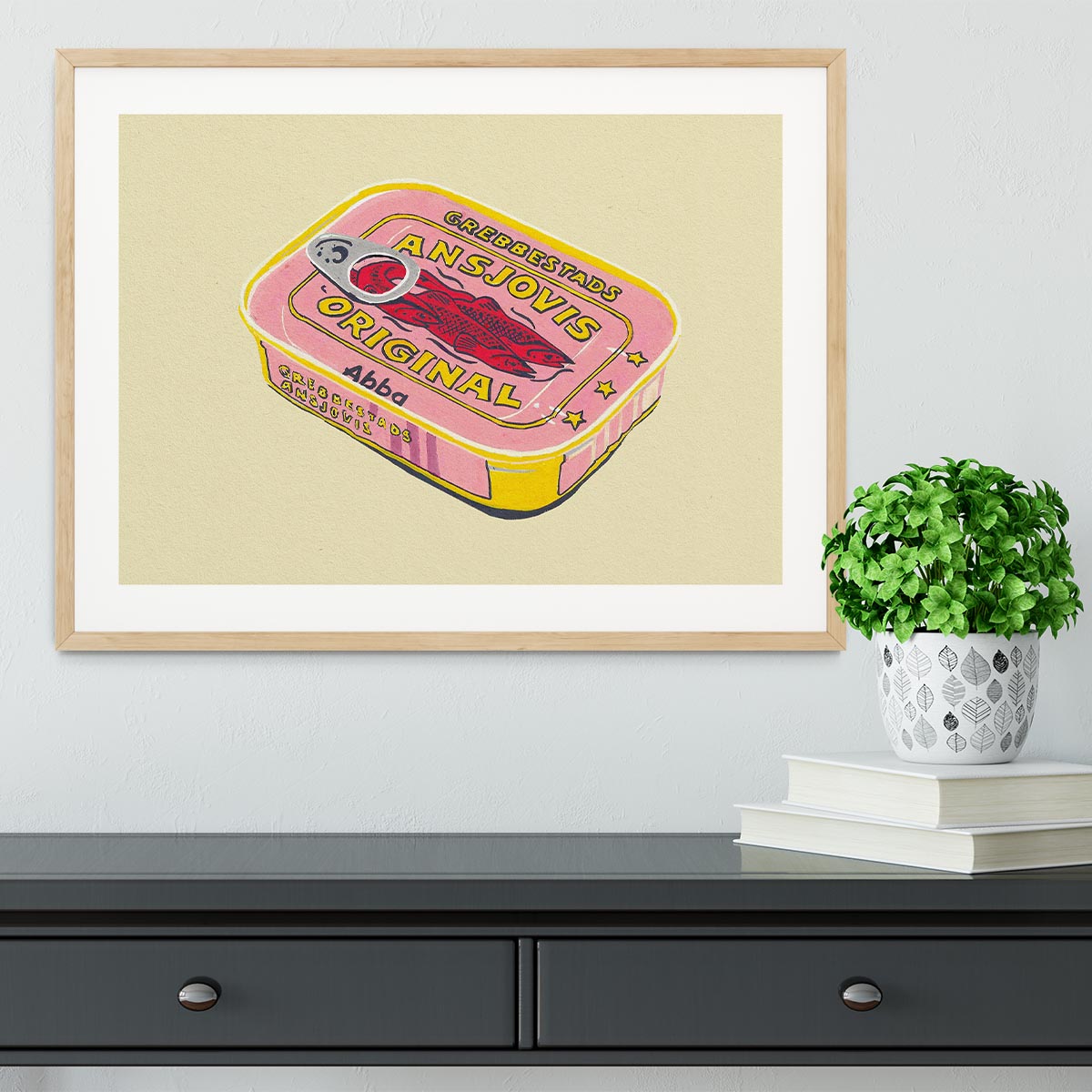 Abba Ansjovis Framed Print - Canvas Art Rocks - 3