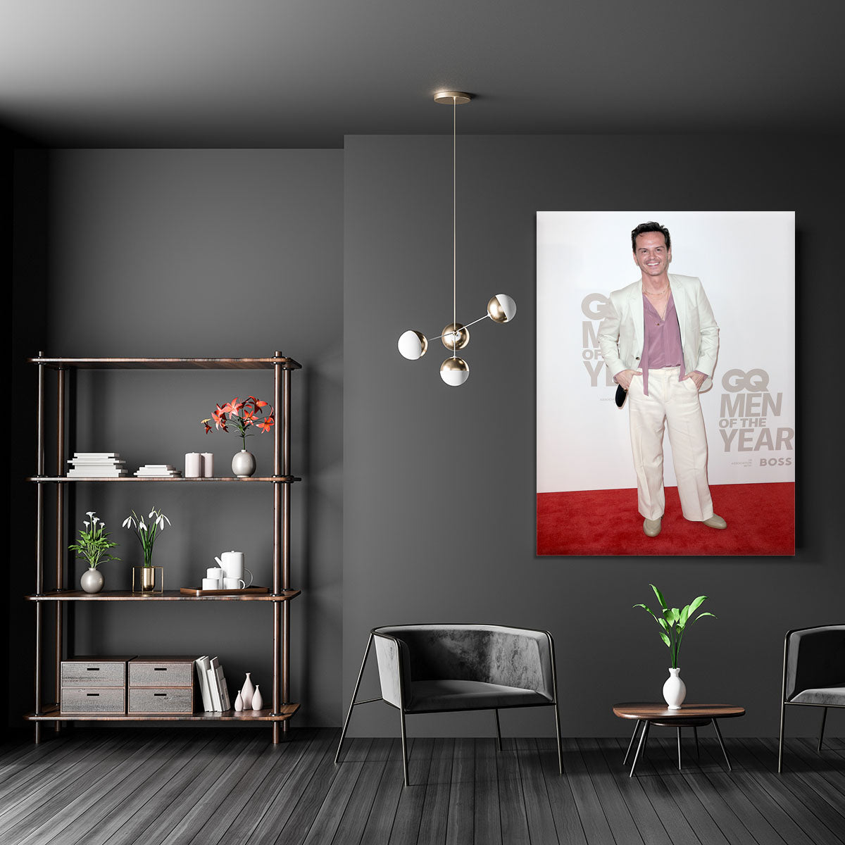 Andrew Scott at GQ Men of the Year awards Canvas Print or Poster - Canvas Art Rocks - 5