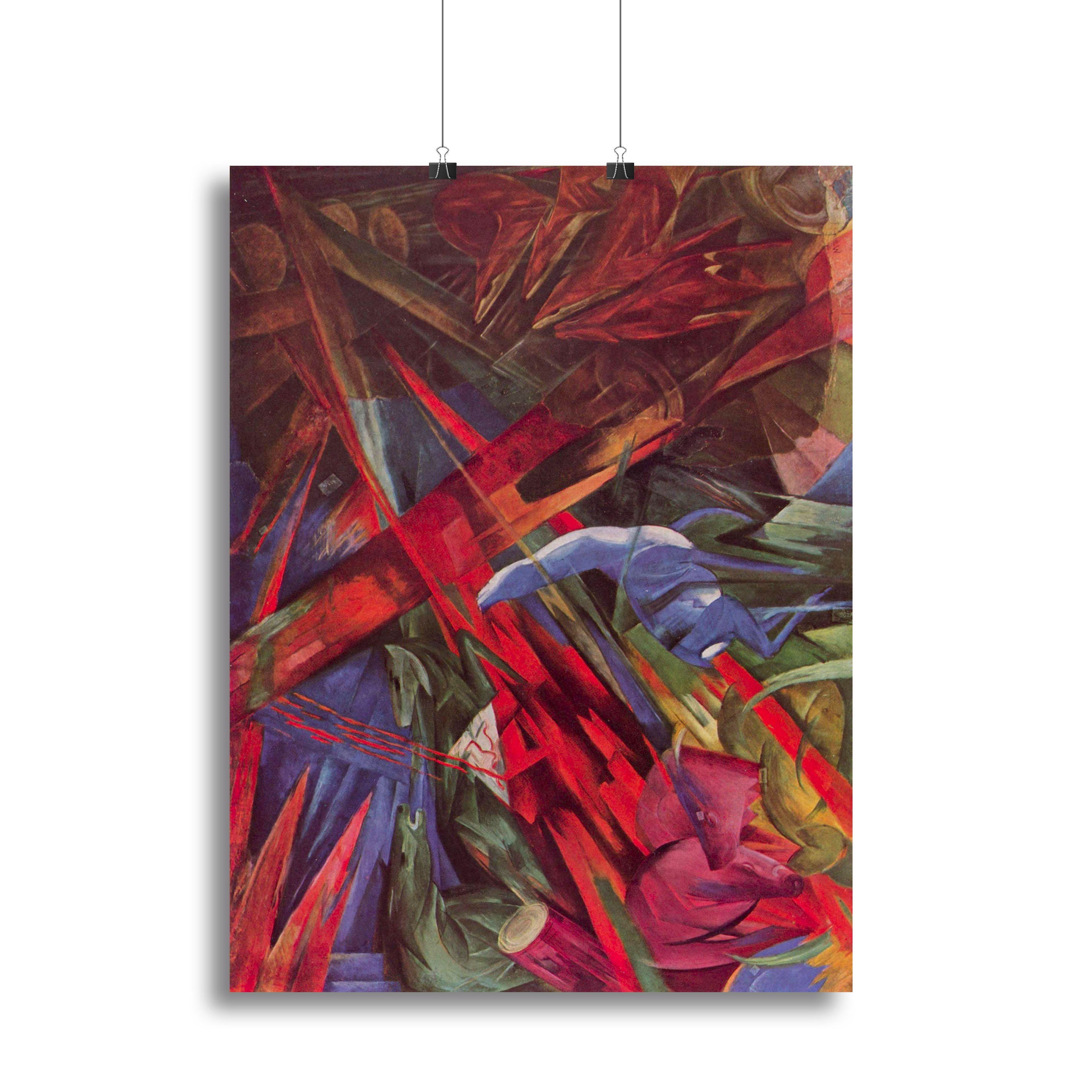 Animal Fates by Franz Marc Poster - Unframed
