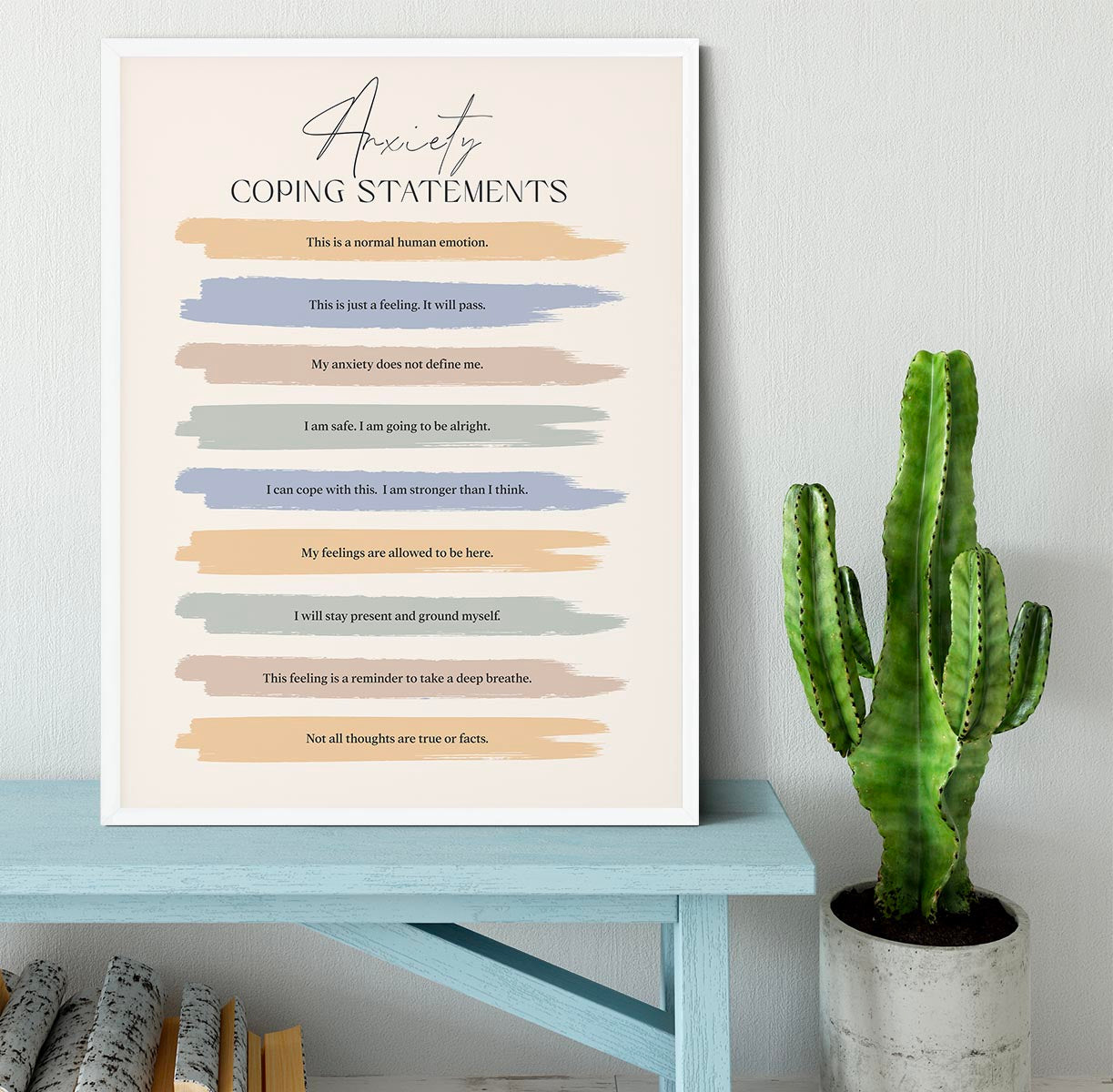 Anxietycope Framed Print - Canvas Art Rocks -6