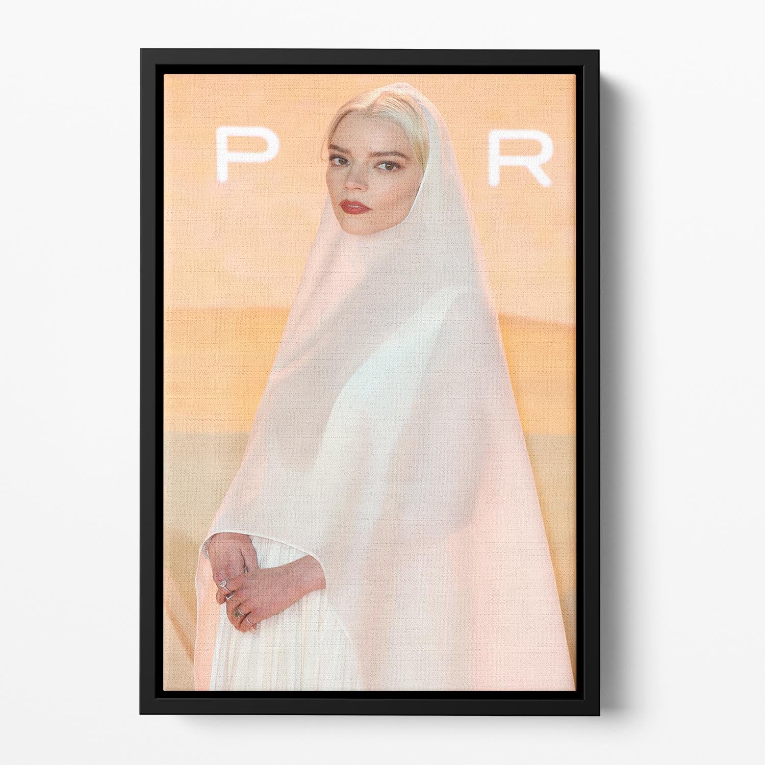 Anya Taylor Joy at the premiere of Dune part two Floating Framed Canvas - Canvas Art Rocks - 2