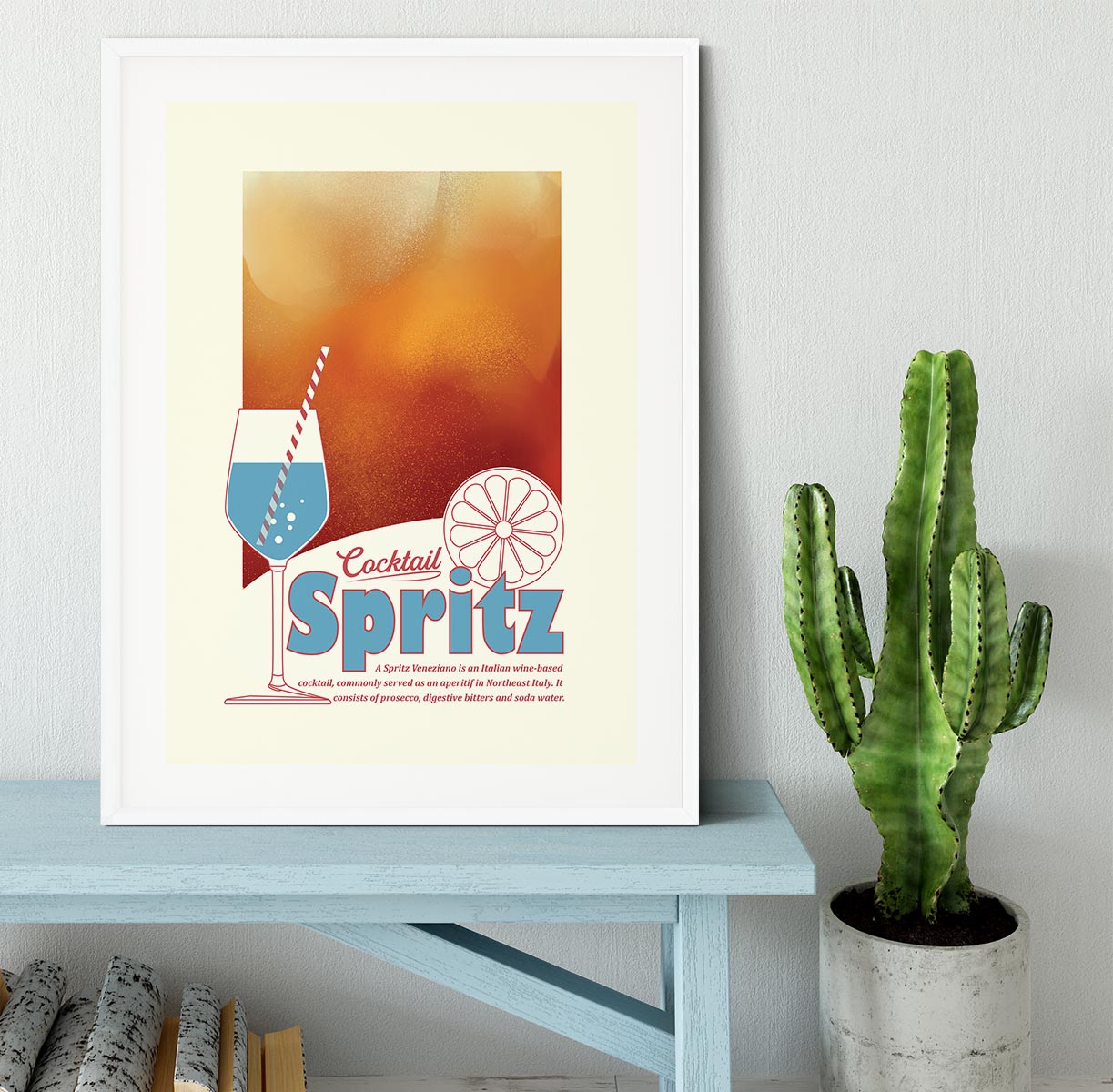 Aperol Spritz print Framed Print - Canvas Art Rocks - 5