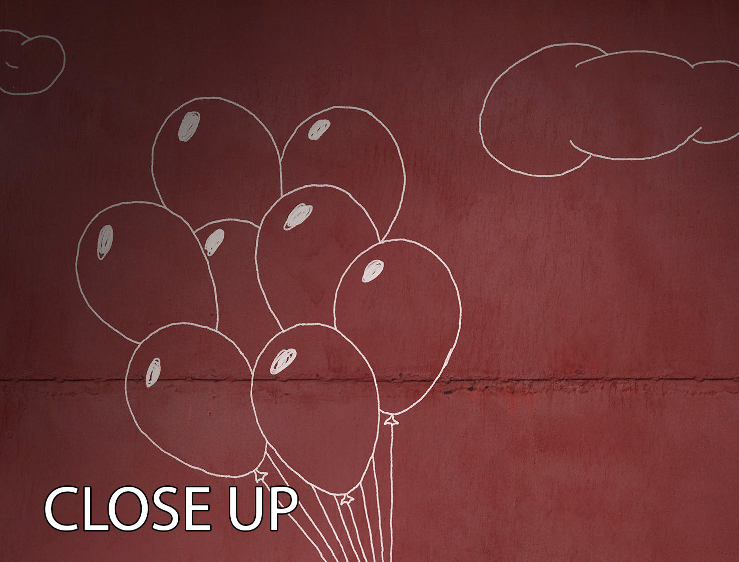 Balloon Girl in real life 3 Split Panel Canvas Print - 1x - 3