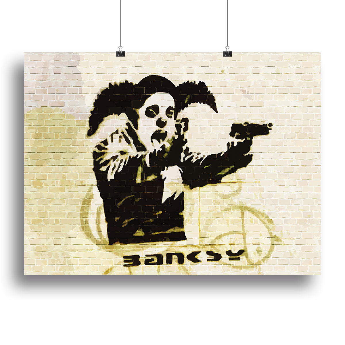 Banksy Gun Toting Clown Bristol Poster - Unframed