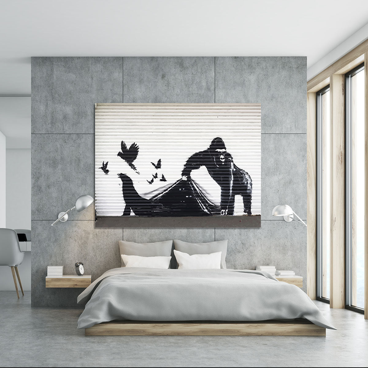 Banksy London Zoo Canvas Print or Poster - Canvas Art Rocks - 5