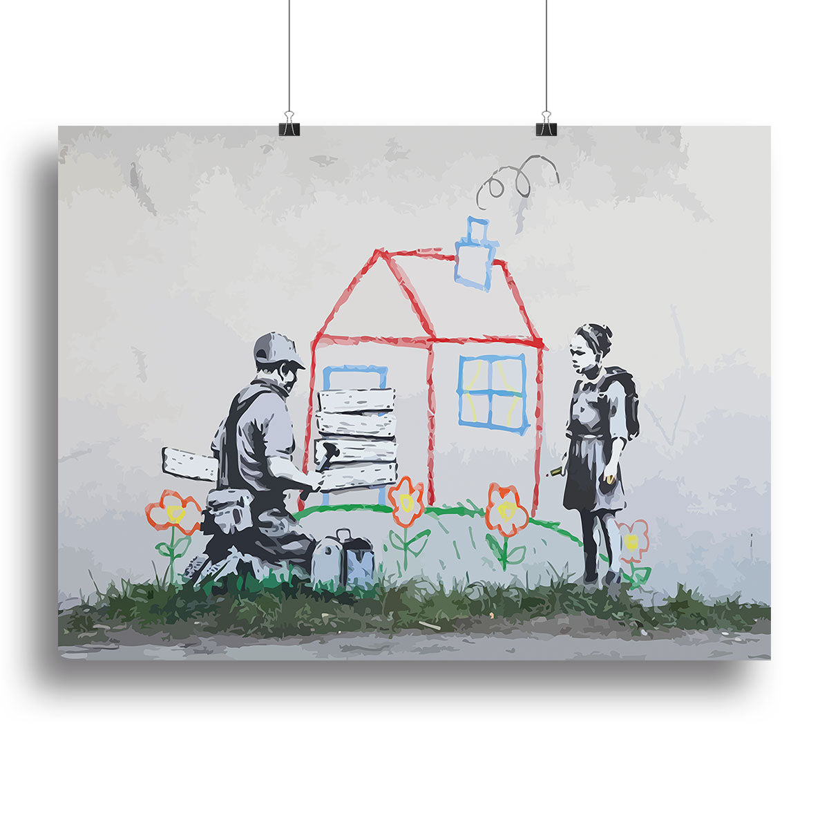 Banksy Play House Poster - Unframed