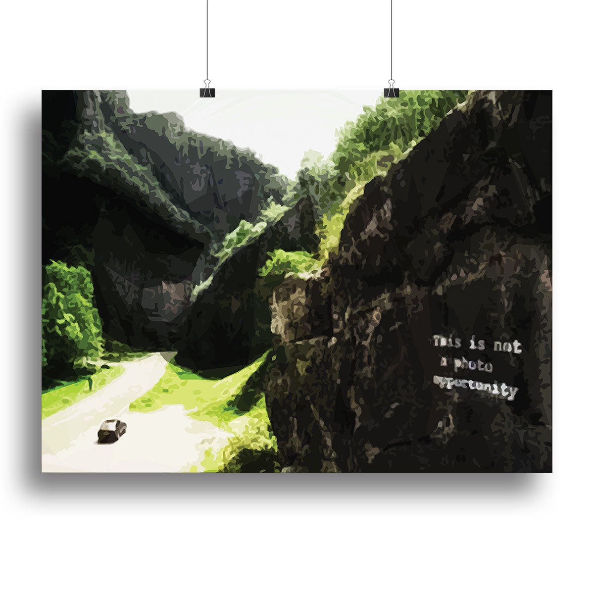 Banksy This is not a Photo Opportunity Cheddar Gorge Somerset Poster - Unframed