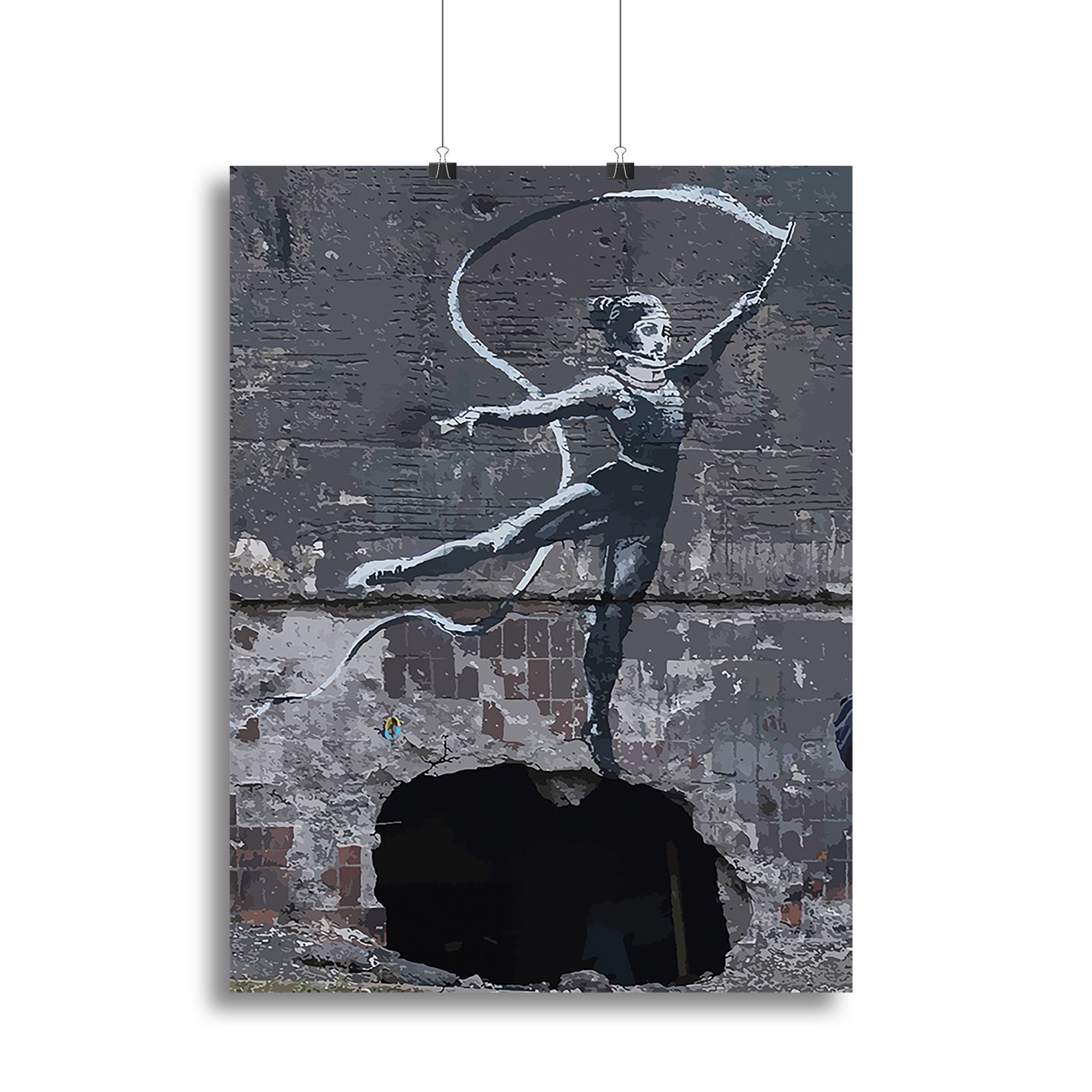 Banksy Ukraine Irpin Gymnast Poster - Unframed