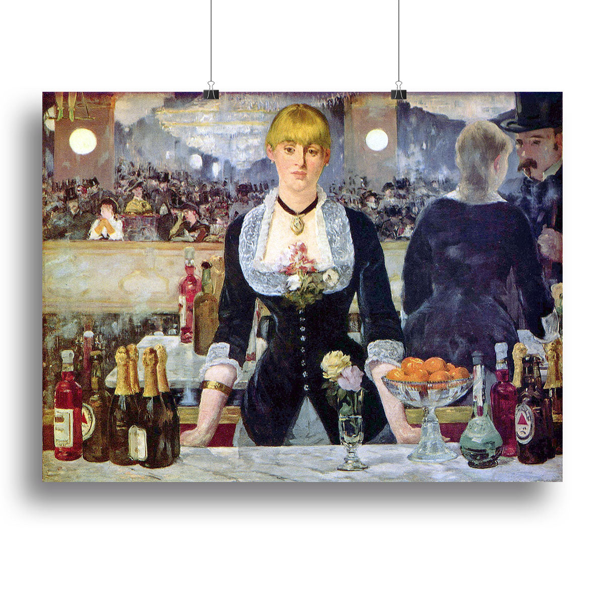 Bar in the Folies-Bergere by Manet Poster - Unframed
