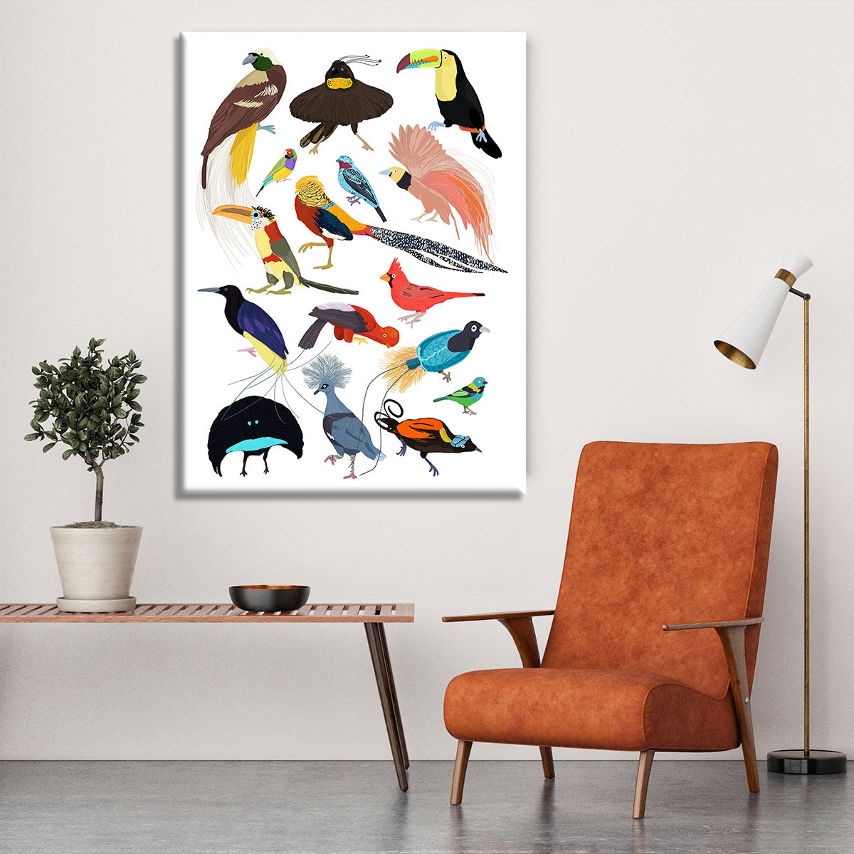 Birds of Paradise Canvas Print or Poster - 1x - 6
