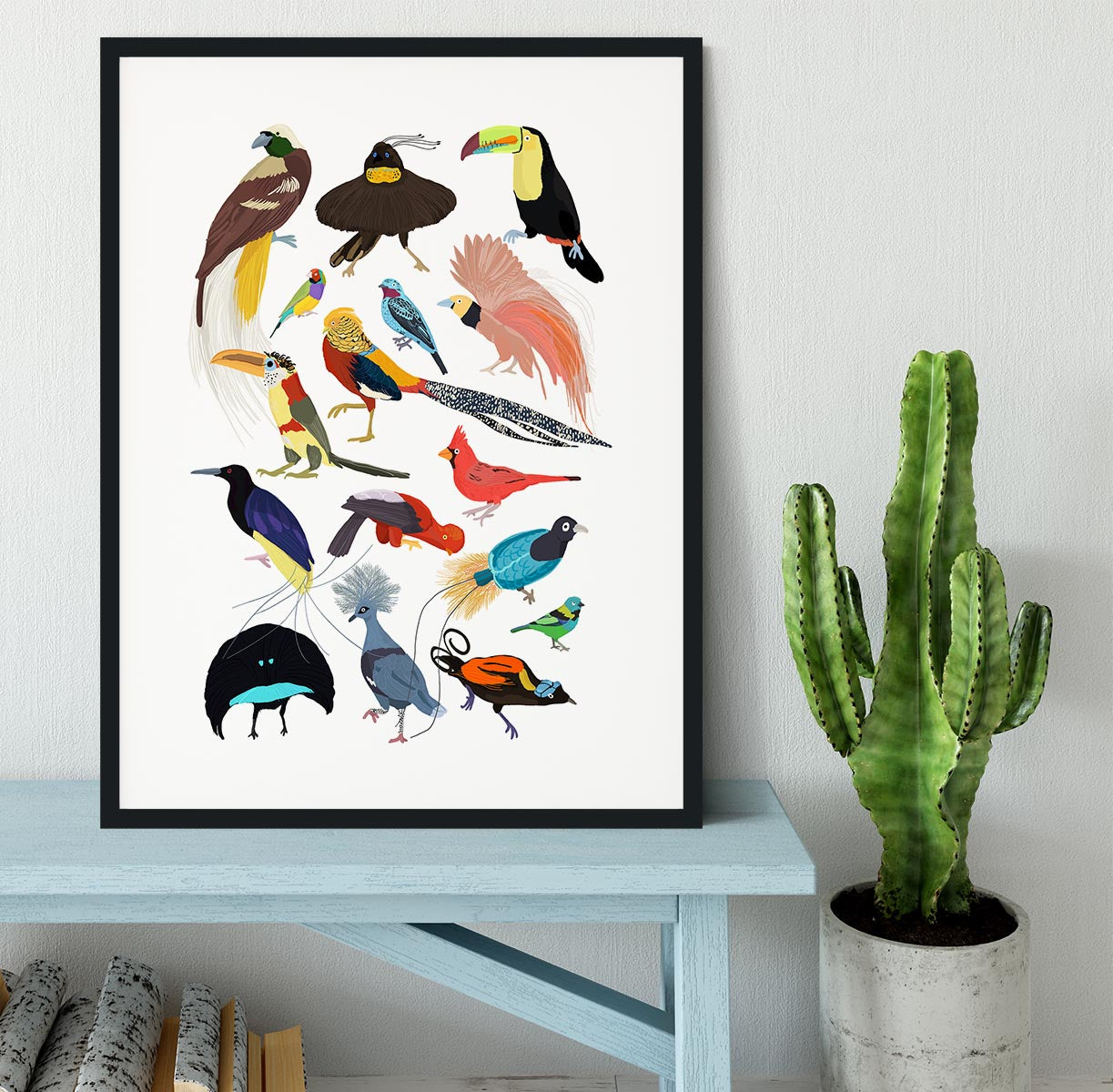Birds of Paradise Framed Print - 1x - 1