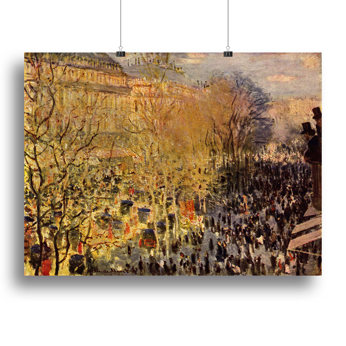 Boulevard of Capucines in Paris by Monet Poster - Unframed