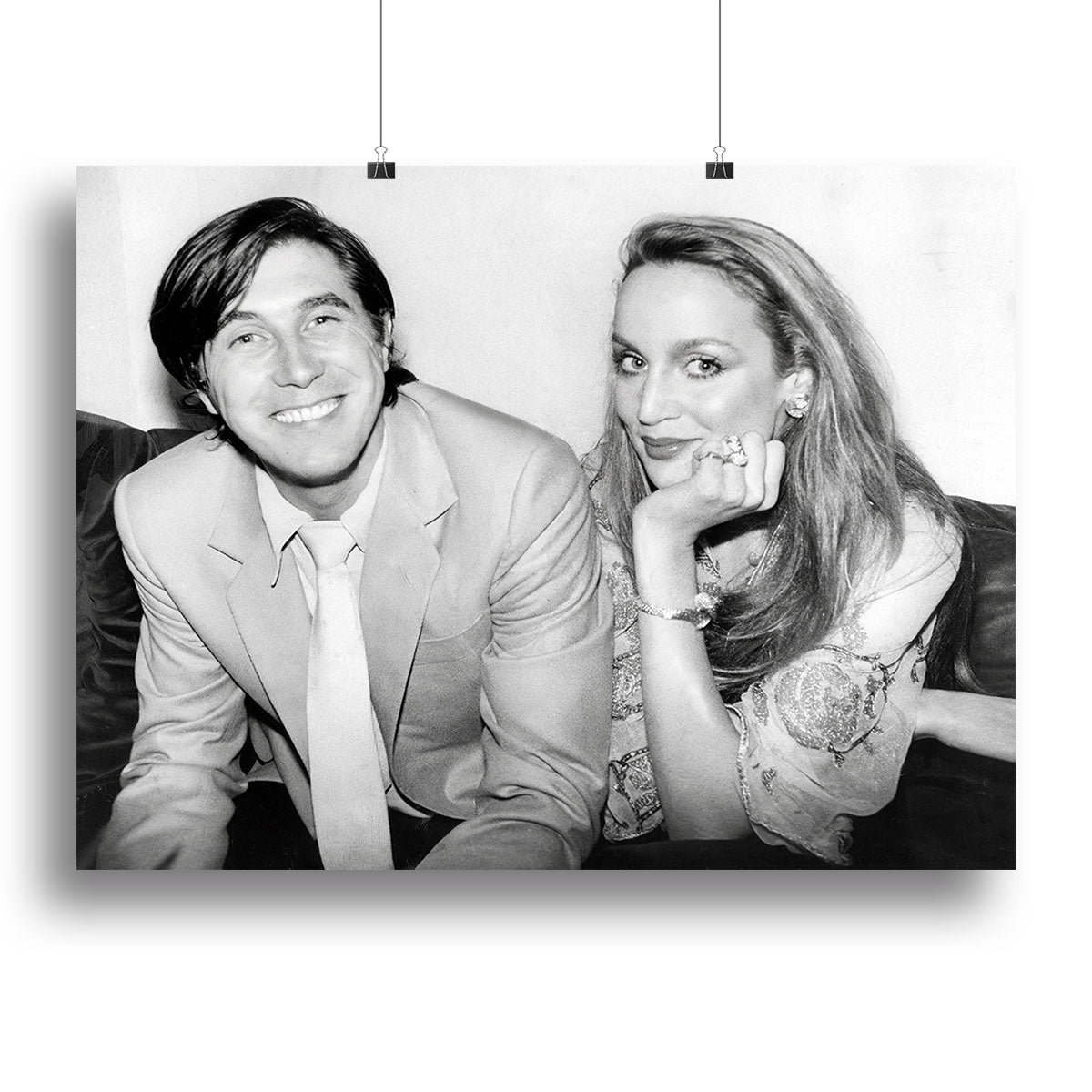 Bryan Ferry and Jerry Hall Canvas Print or Poster - Canvas Art Rocks - 2