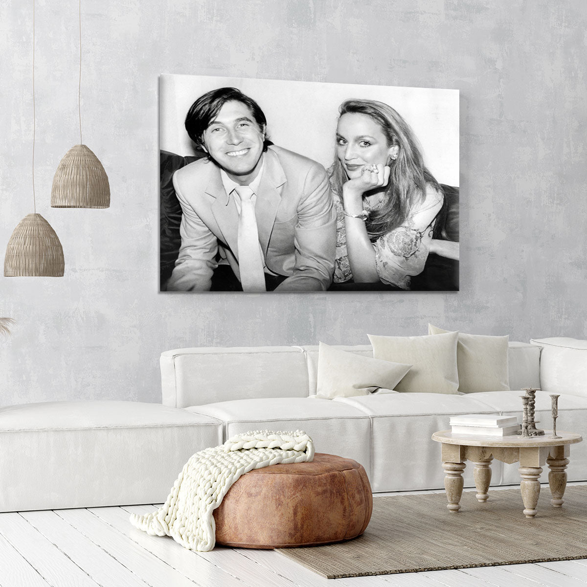 Bryan Ferry and Jerry Hall Canvas Print or Poster - Canvas Art Rocks - 6