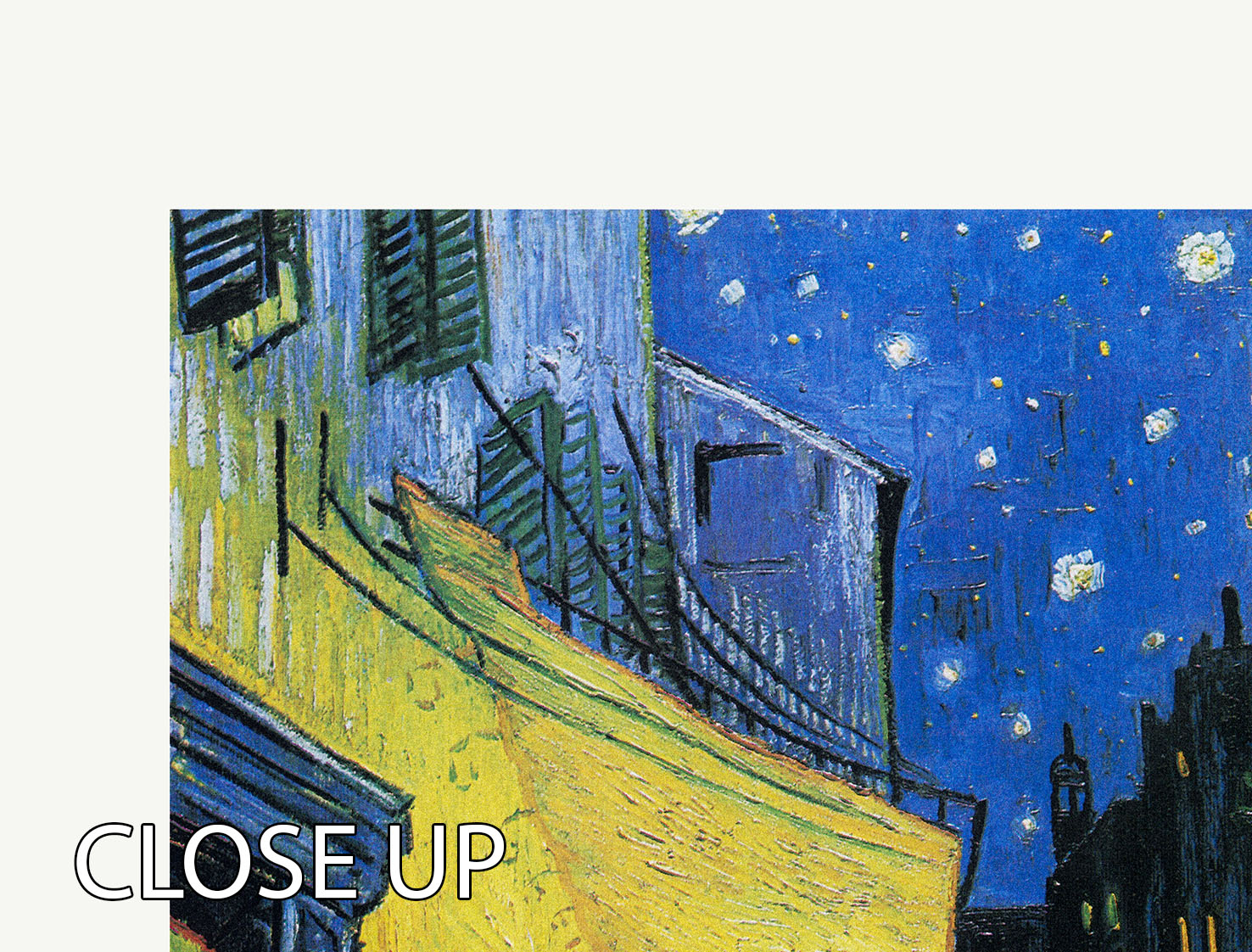 Cafe Terrace At Night Titled 3 Split Panel Canvas Print - Canvas Art Rocks - 3