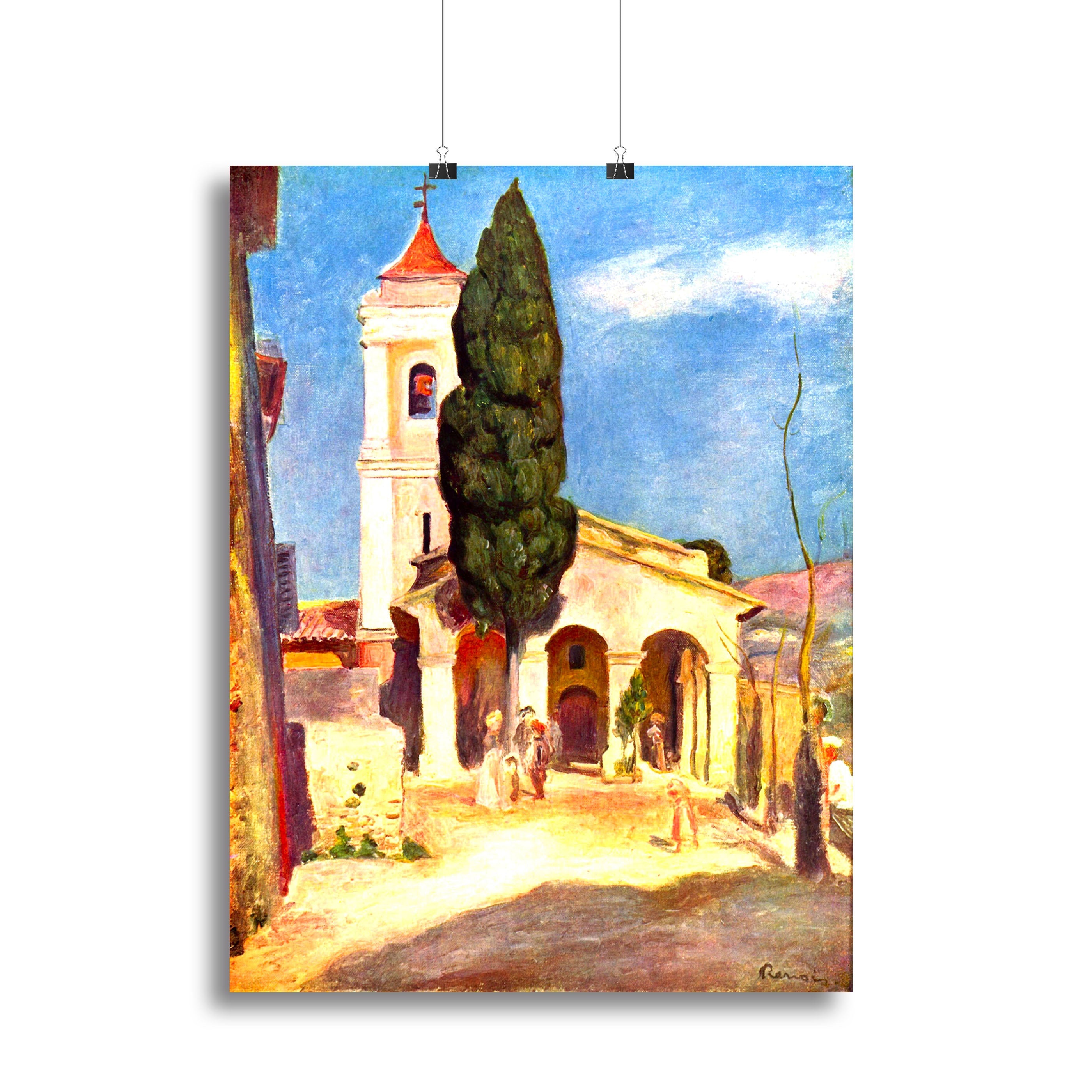 Church in Cagnes by Renoir Poster - Unframed