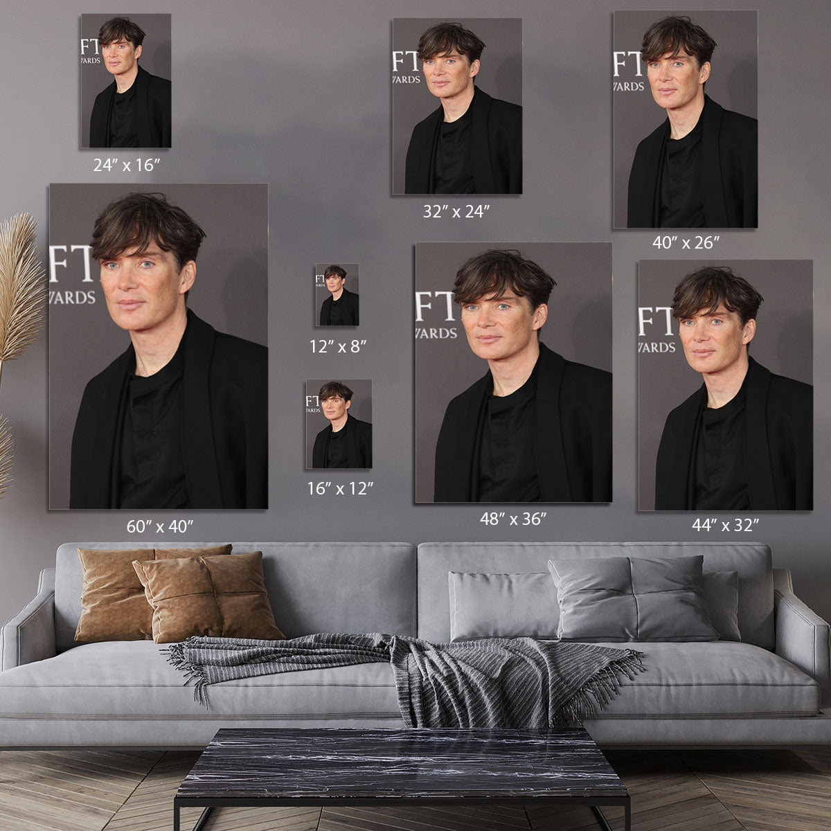 Cillian Murphy at the Baftas Canvas Print or Poster - Canvas Art Rocks - 7