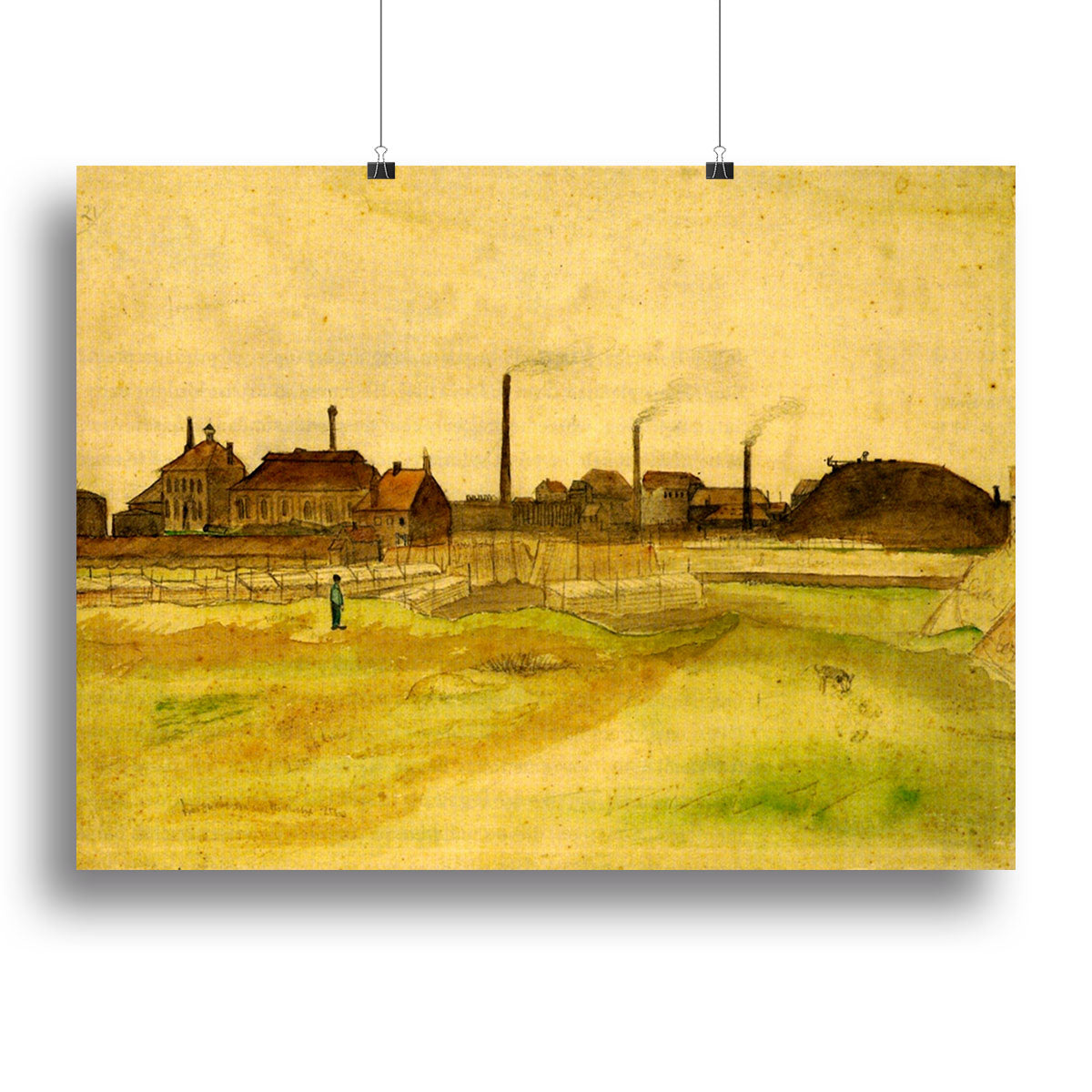 Coalmine in the Borinage by Van Gogh Poster - Unframed