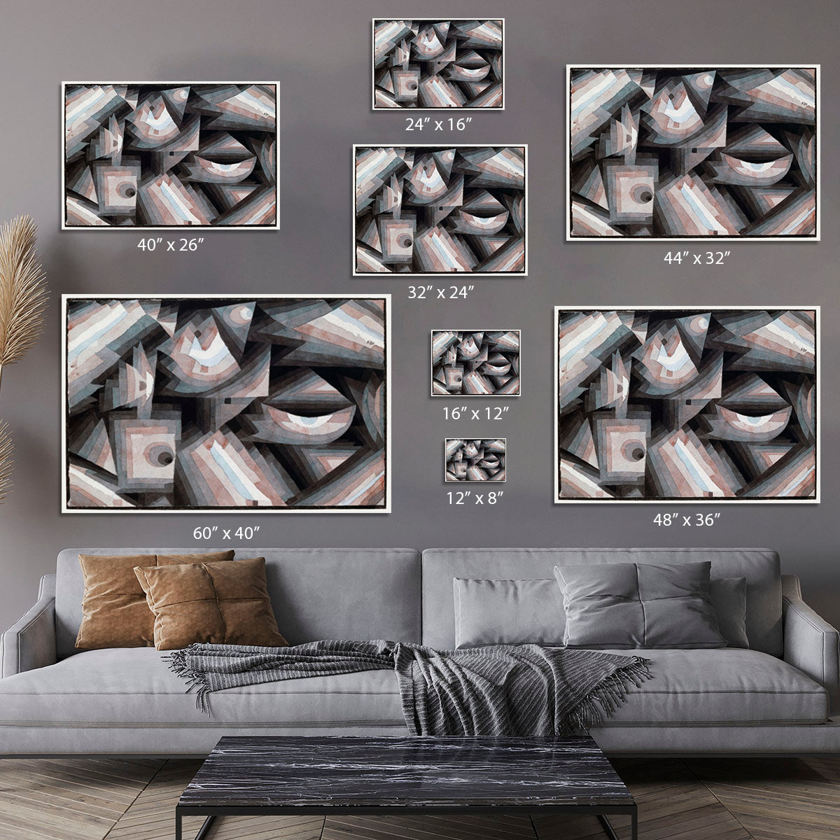 Crystal Gradation 1921 No.1 Canvas Print or Poster - Canvas Art Rocks - 7