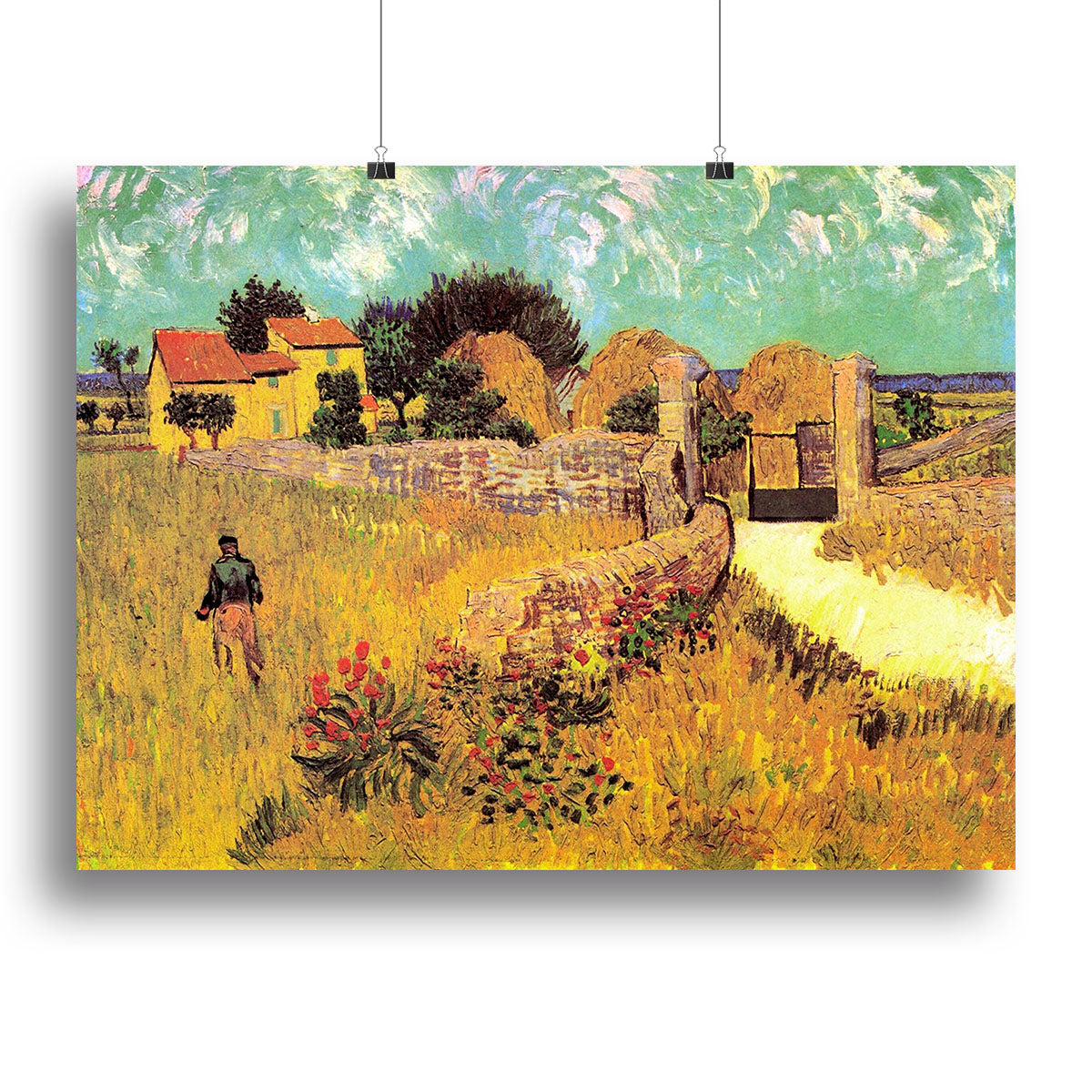 Farmhouse in Provence by Van Gogh Poster - Unframed