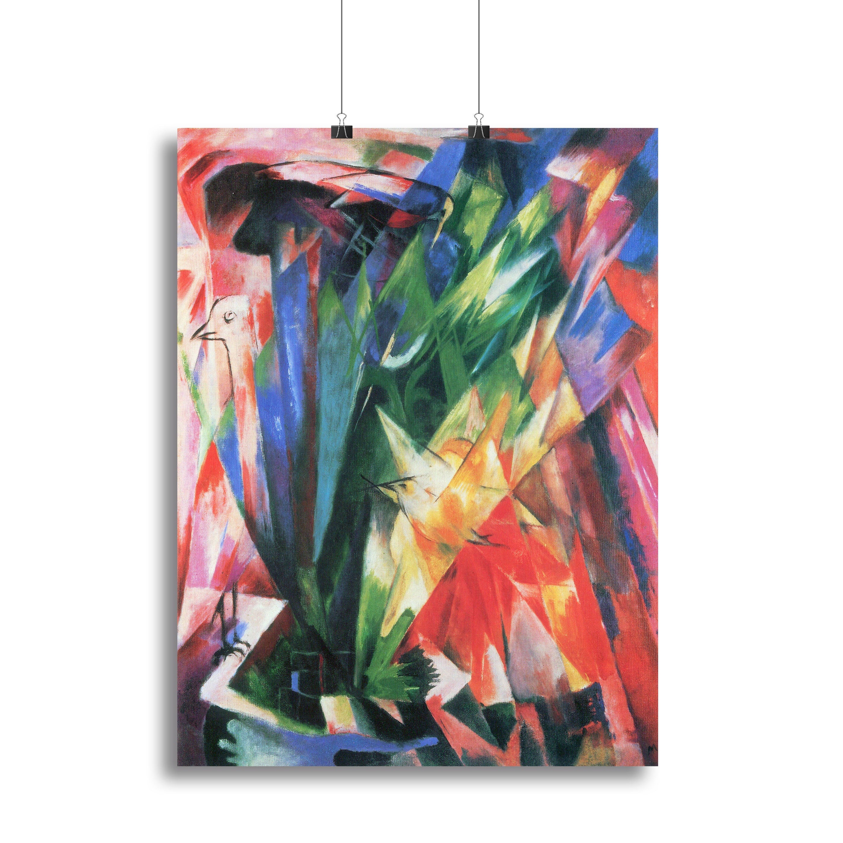 Fowl by Franz Marc Poster - Unframed