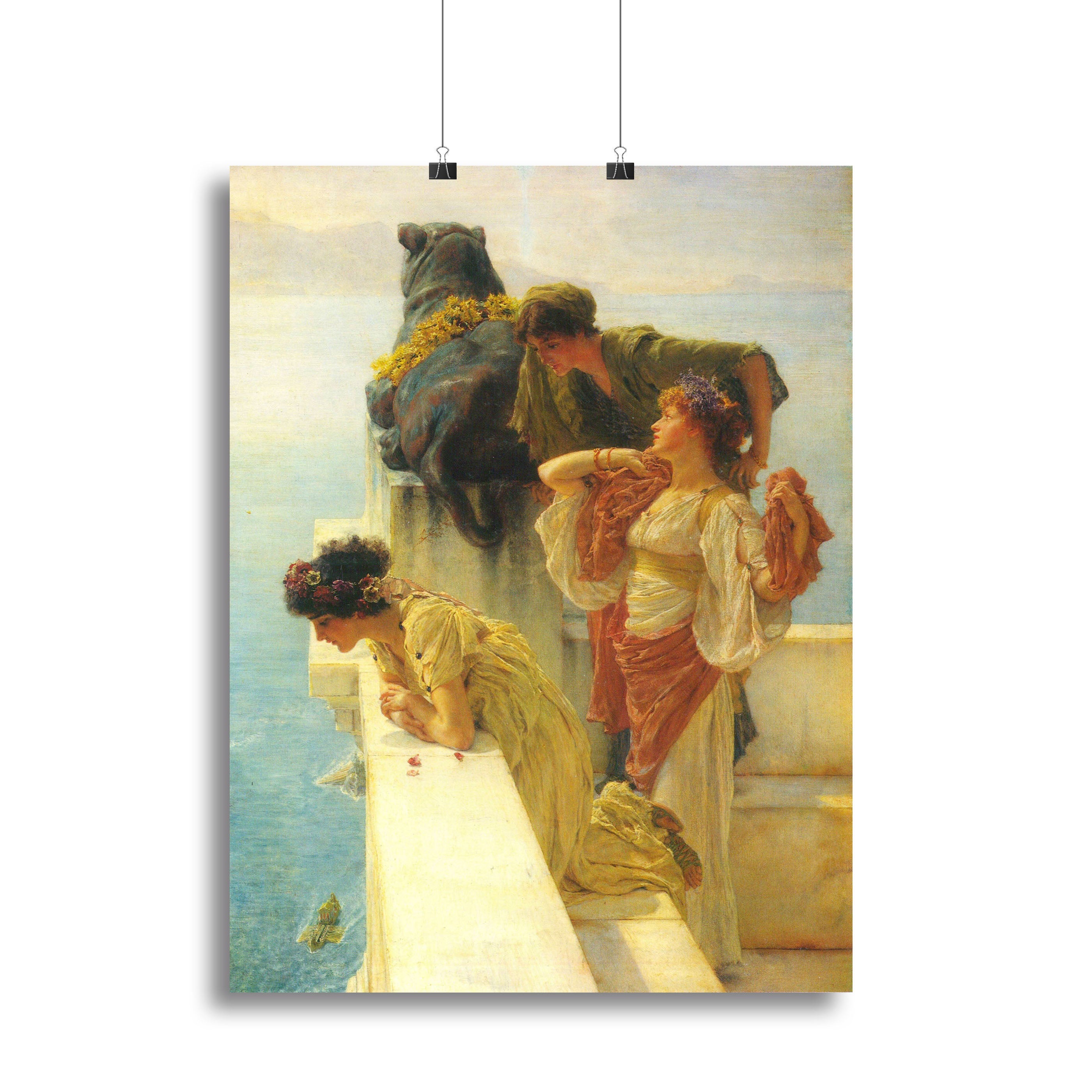 Good vantage point by Alma Tadema Poster - Unframed