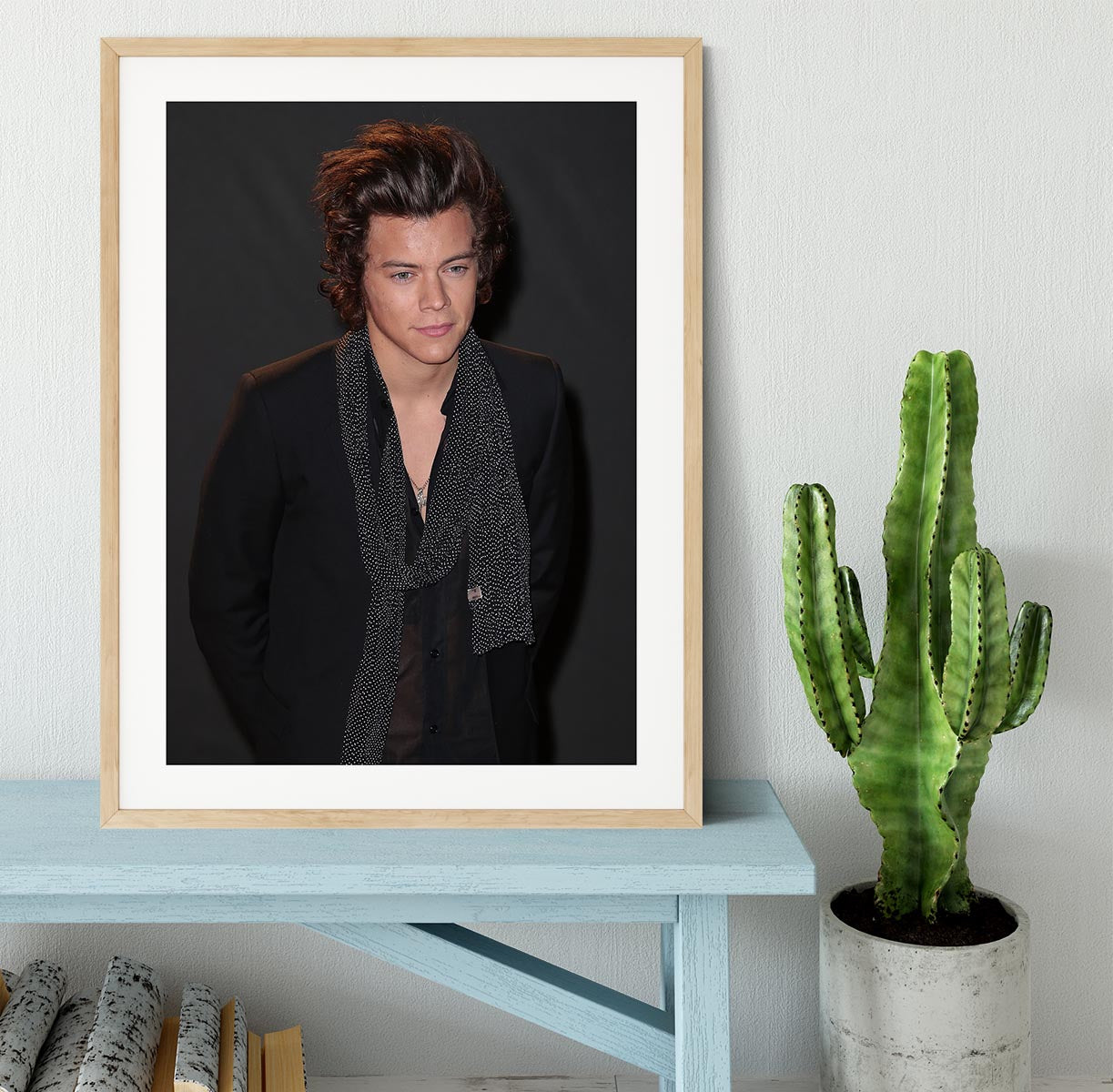 Harry Styles at the British Fashion Awards Framed Print - Canvas Art Rocks - 3
