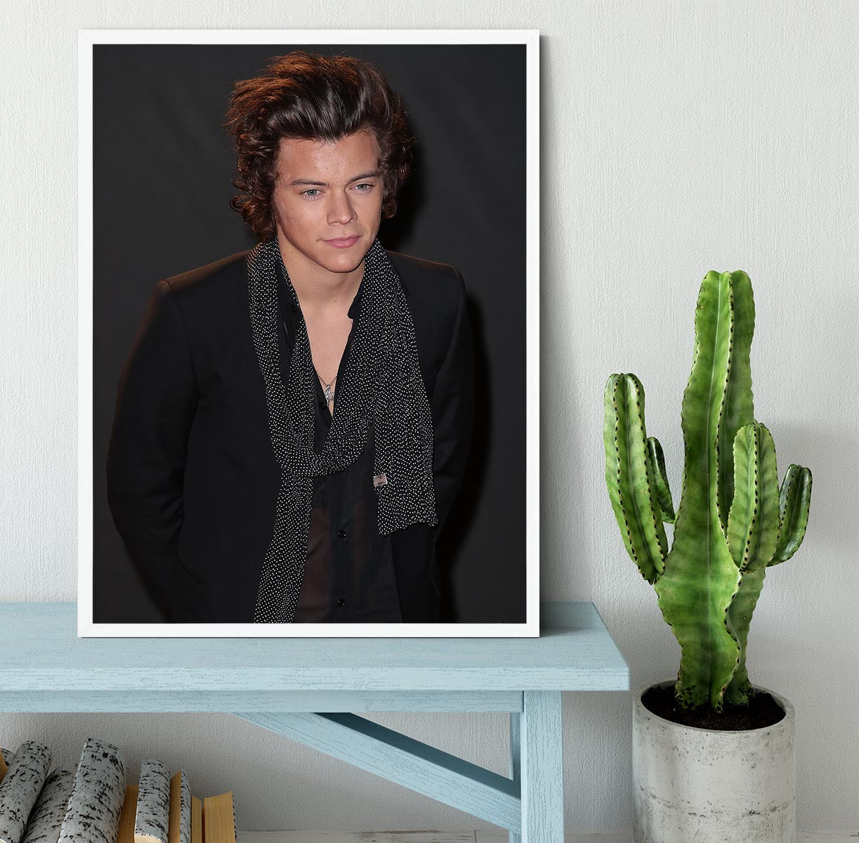 Harry Styles at the British Fashion Awards Framed Print - Canvas Art Rocks -6