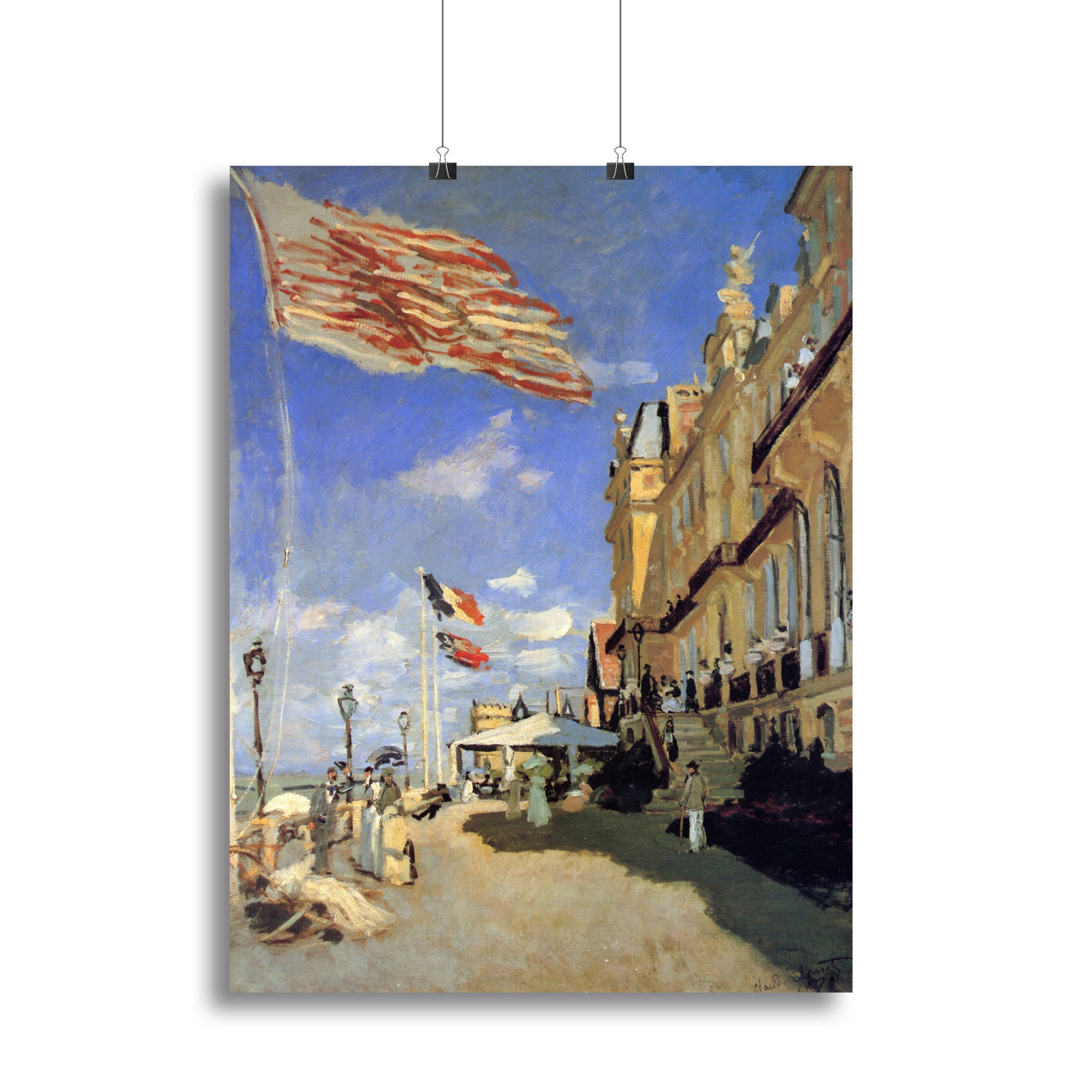 Hotel de Roches Noires a Trouville by Monet Poster - Unframed