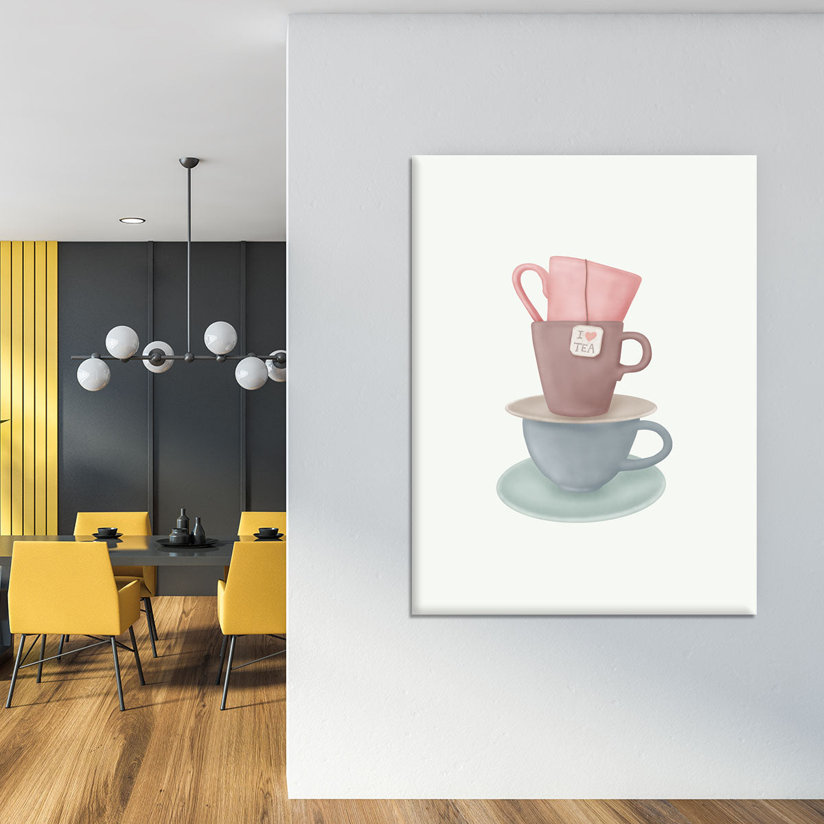 I Love TEA Canvas Print or Poster - Canvas Art Rocks - 4