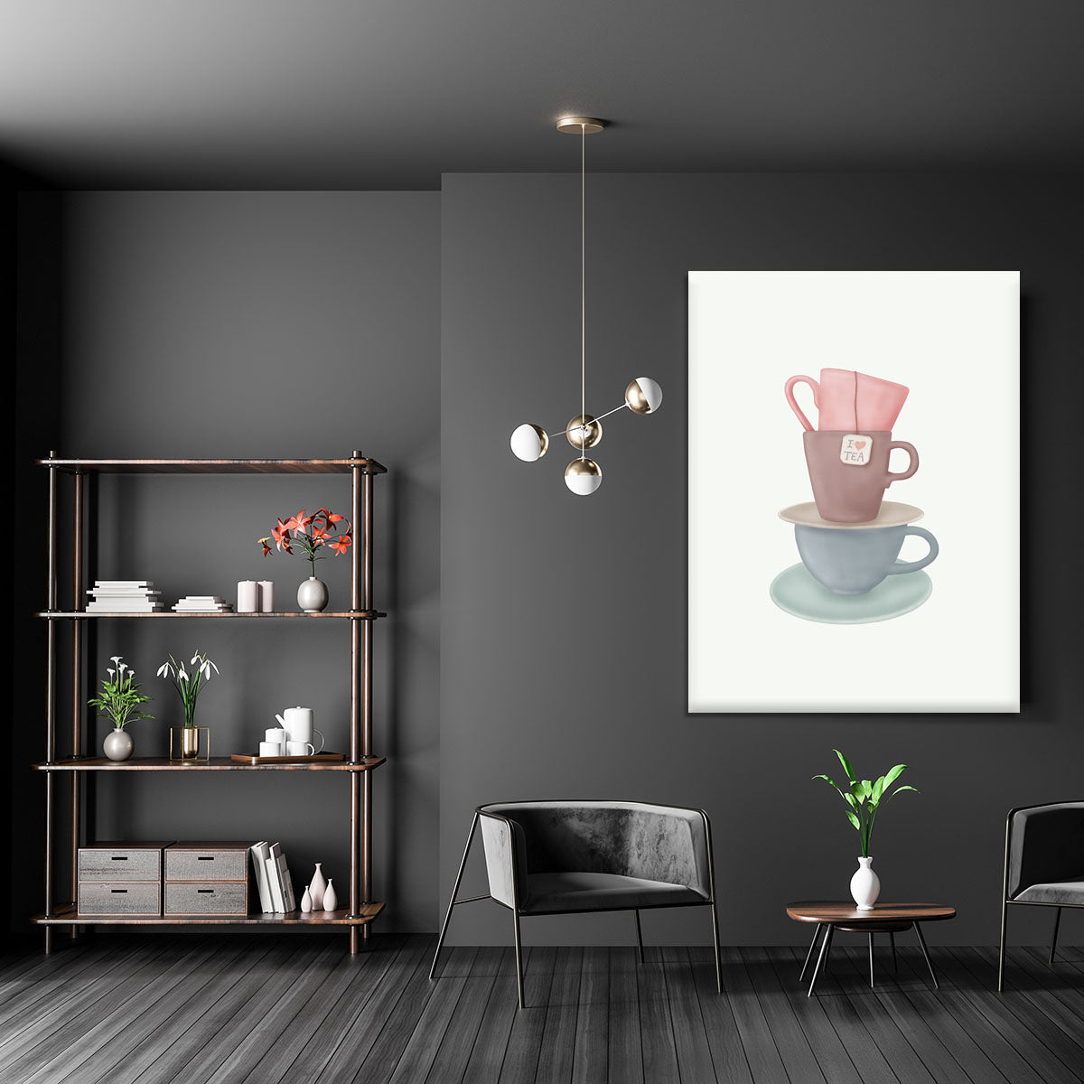 I Love TEA Canvas Print or Poster - Canvas Art Rocks - 5
