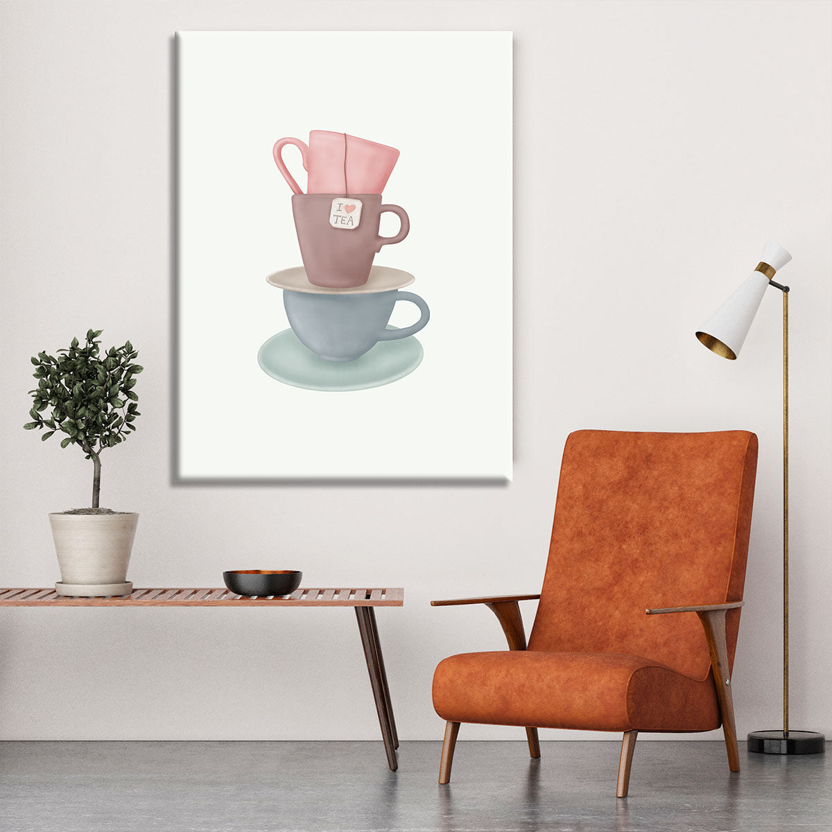 I Love TEA Canvas Print or Poster - Canvas Art Rocks - 6