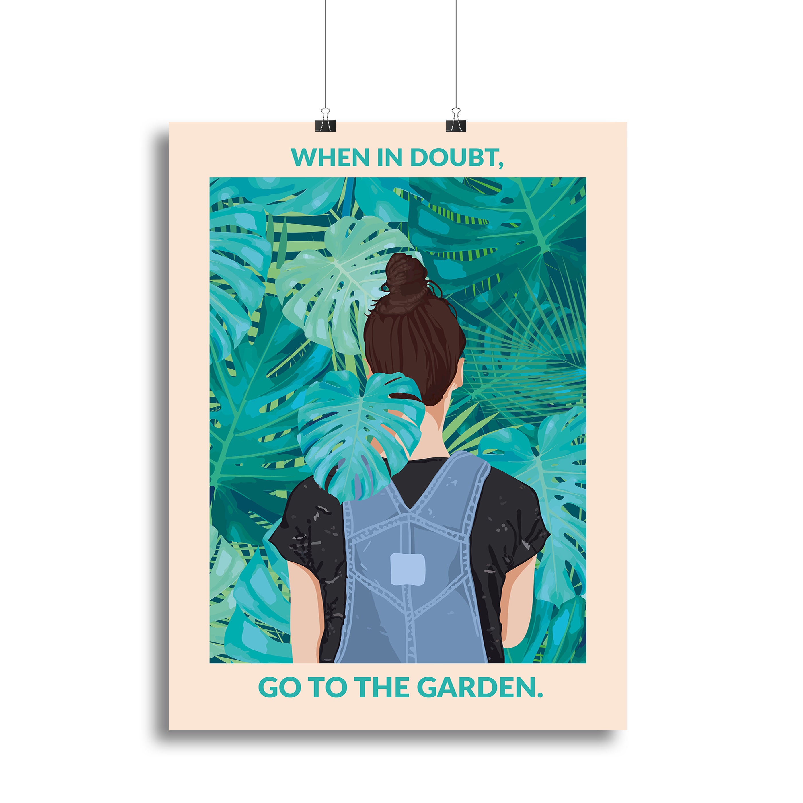 In Doubt Standard Wall Art Canvas Print or Poster - 1x - 2
