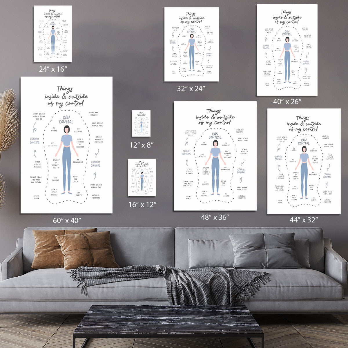 Inside and Outside of My Control Canvas Print or Poster - Canvas Art Rocks - 7