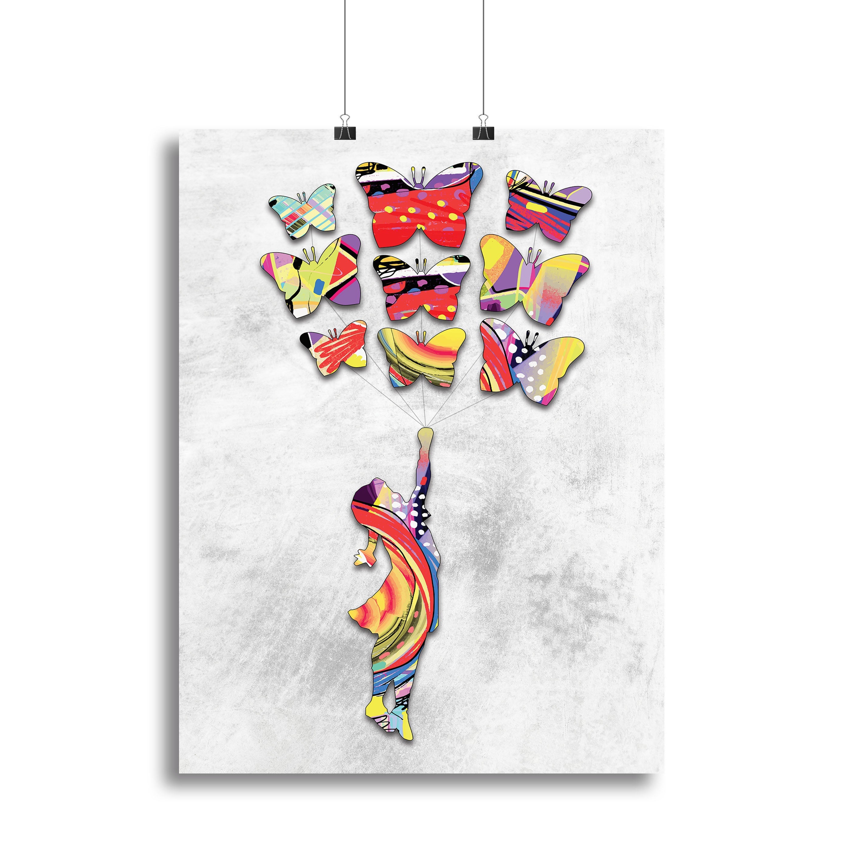 Inspired By Flying Butterflies Poster - Unframed