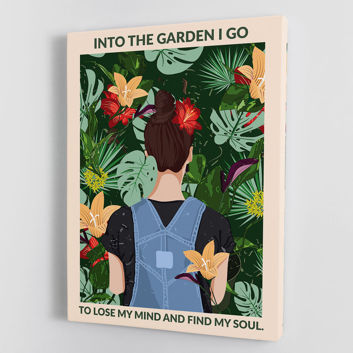 Into the Garden Standard Wall Art Canvas Print or Poster - 1x - 1