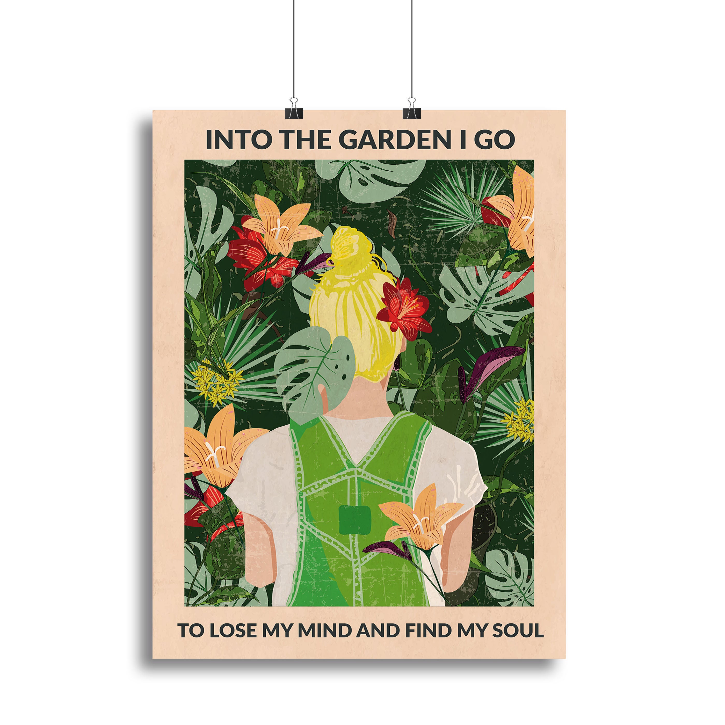 Into the Garden blonde Canvas Print or Poster - 1x - 2