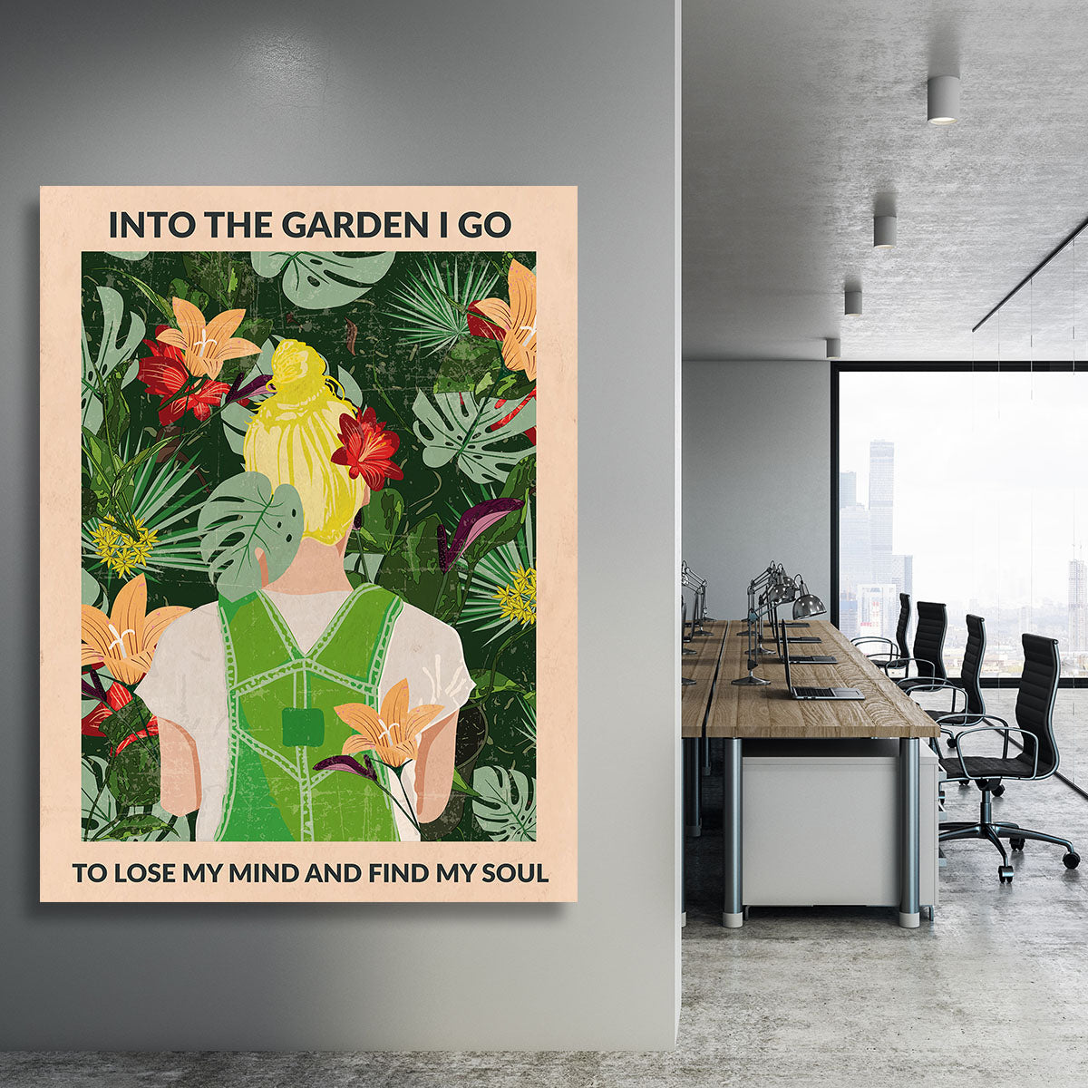 Into the Garden blonde Canvas Print or Poster - 1x - 3