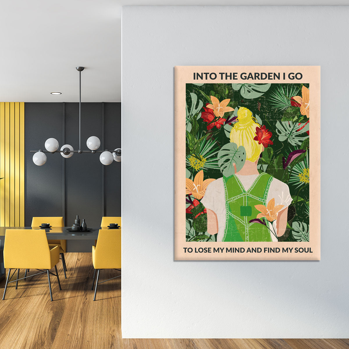 Into the Garden blonde Canvas Print or Poster - 1x - 4