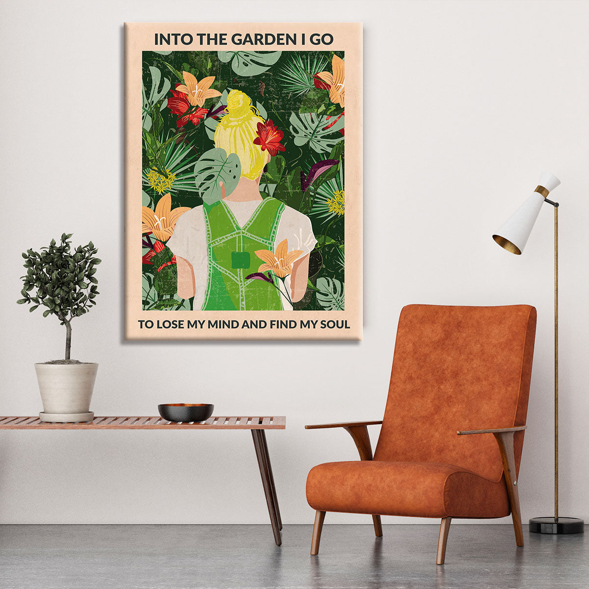 Into the Garden blonde Canvas Print or Poster - 1x - 6