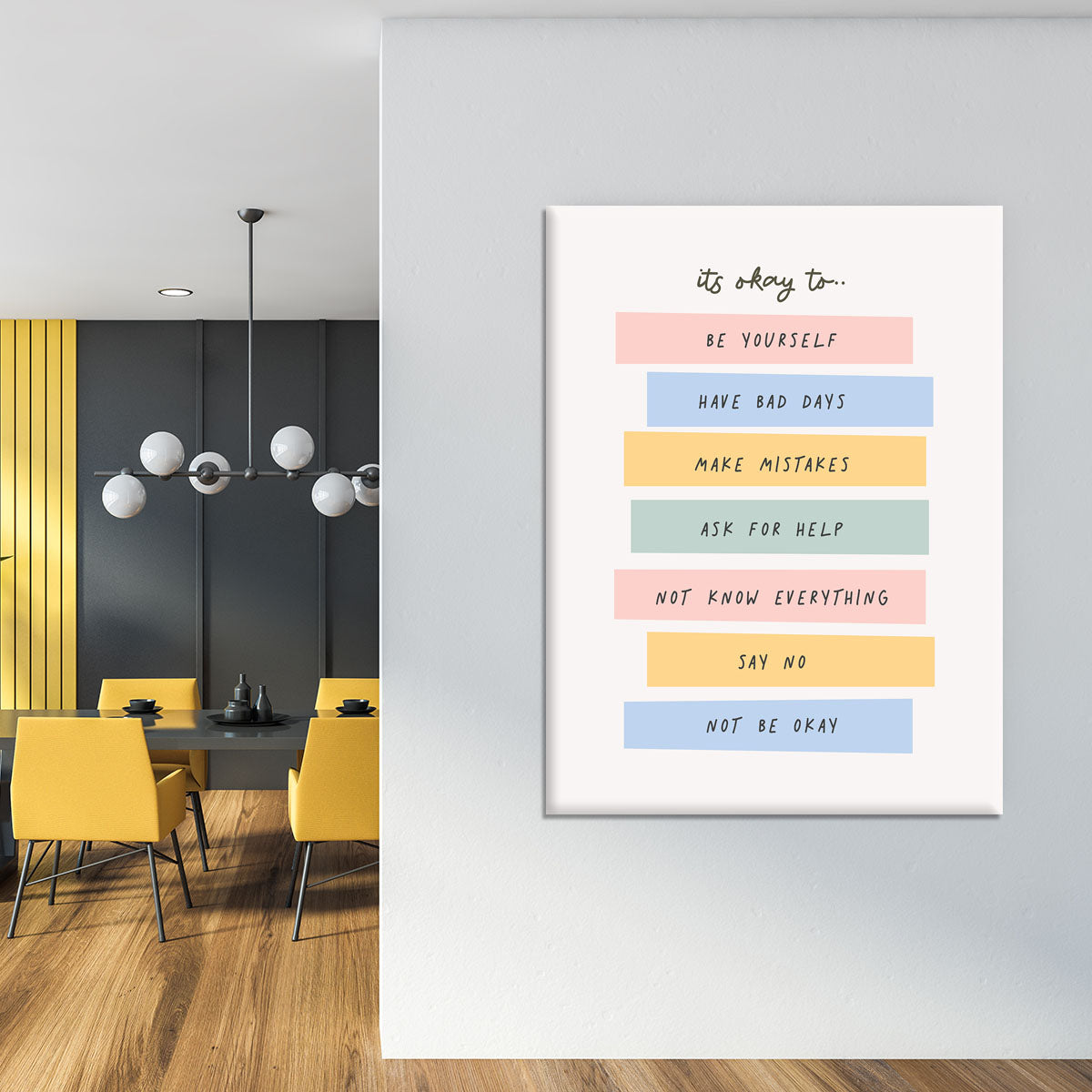 Its Okay To Canvas Print or Poster - Canvas Art Rocks - 4