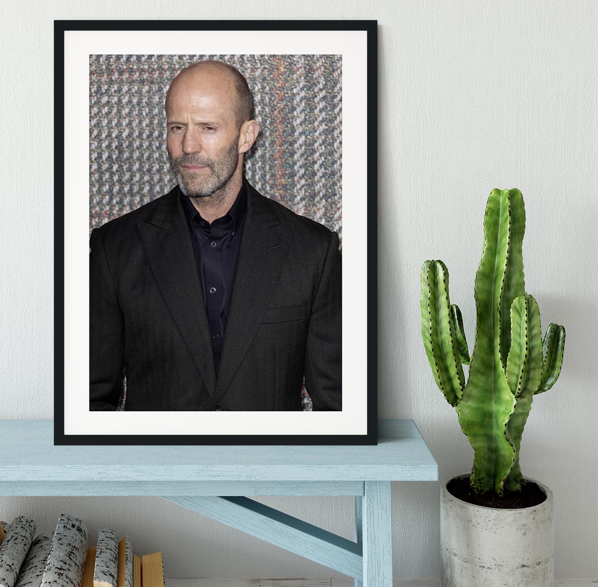 Jason Statham at The Gentleman UK TV Premiere Framed Print - Canvas Art Rocks - 1