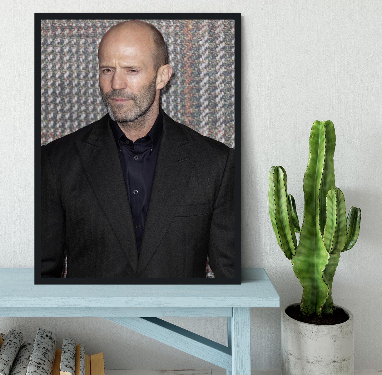 Jason Statham at The Gentleman UK TV Premiere Framed Print - Canvas Art Rocks - 2