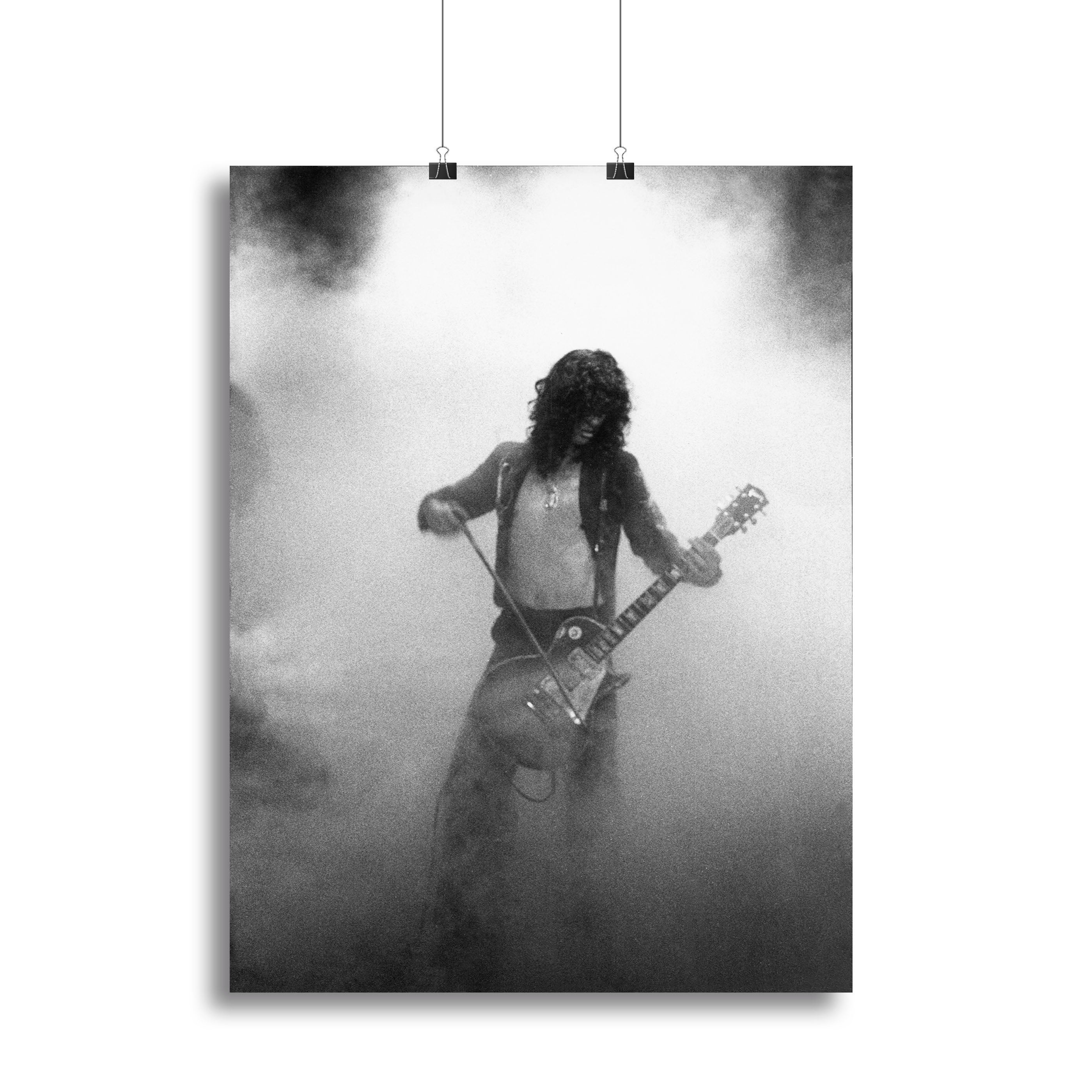 Jimmy Page on stage Poster - Unframed