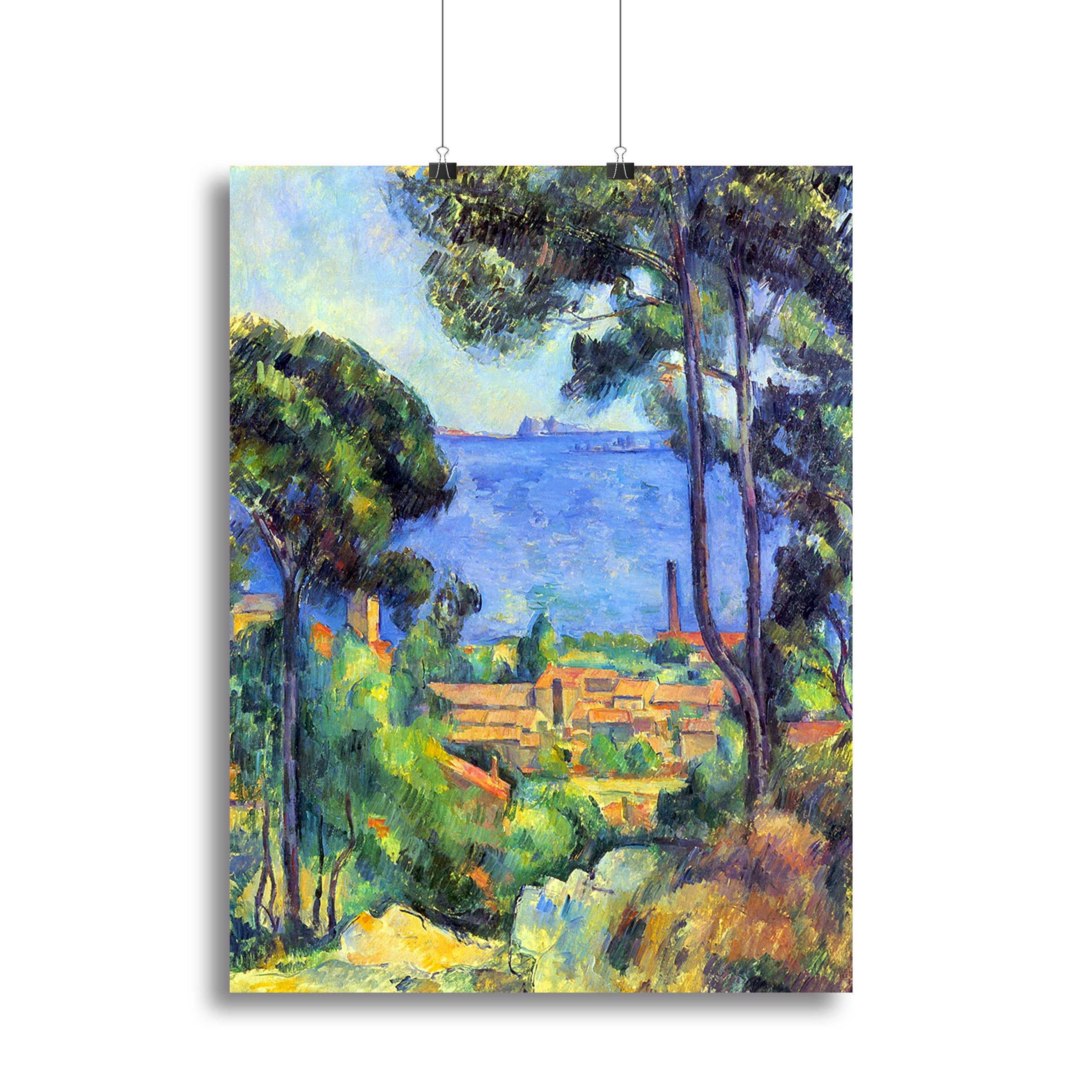 Land scape by Cezanne Poster - Unframed