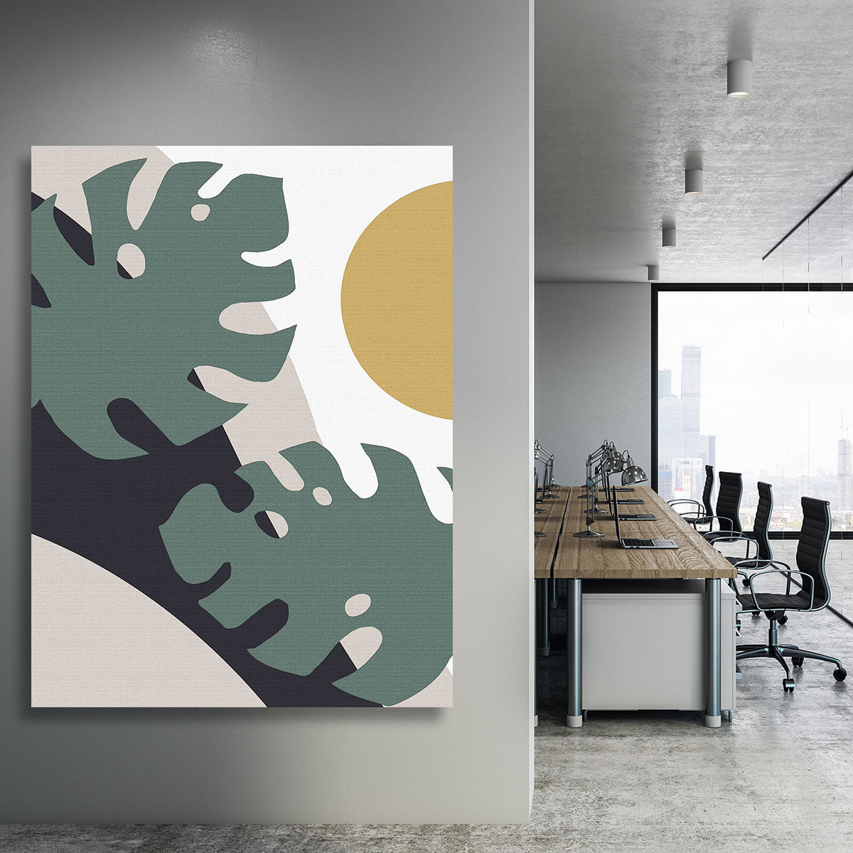 Leaf And Sun Canvas Print or Poster - 1x - 3