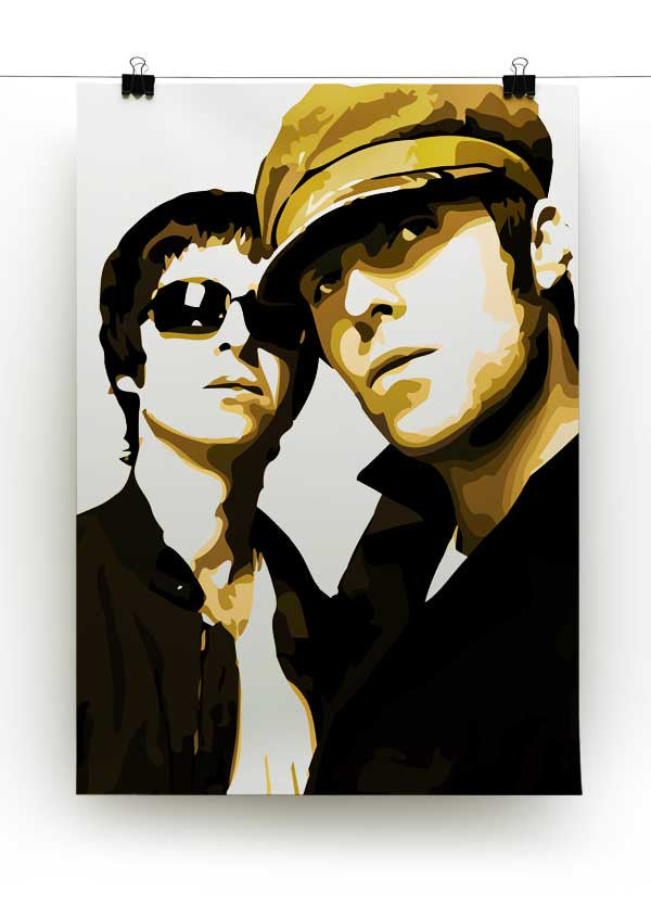 Liam and Noel Gallagher Oasis Poster - Unframed