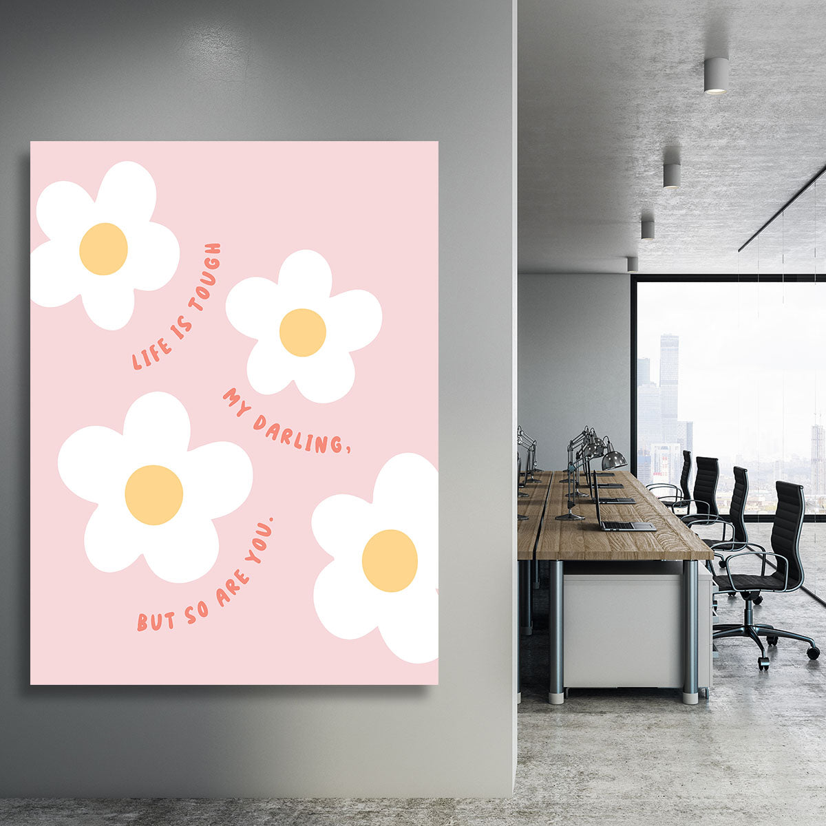 Life Is Tough Canvas Print or Poster - Canvas Art Rocks - 3